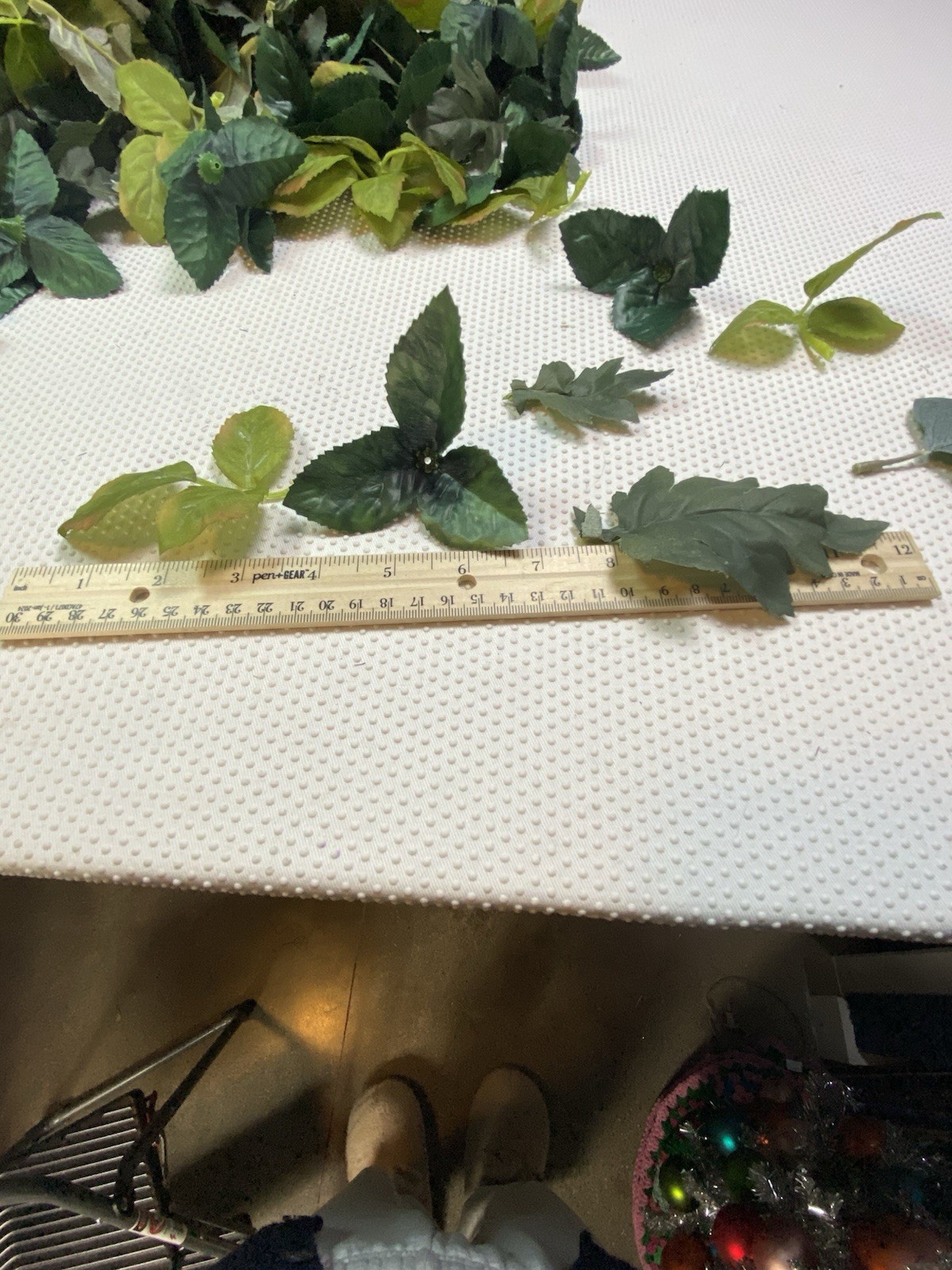 Hundreds Of Pieces Artificial Faux Fake Silk Greenery Leaves DIY Wedding Crafts