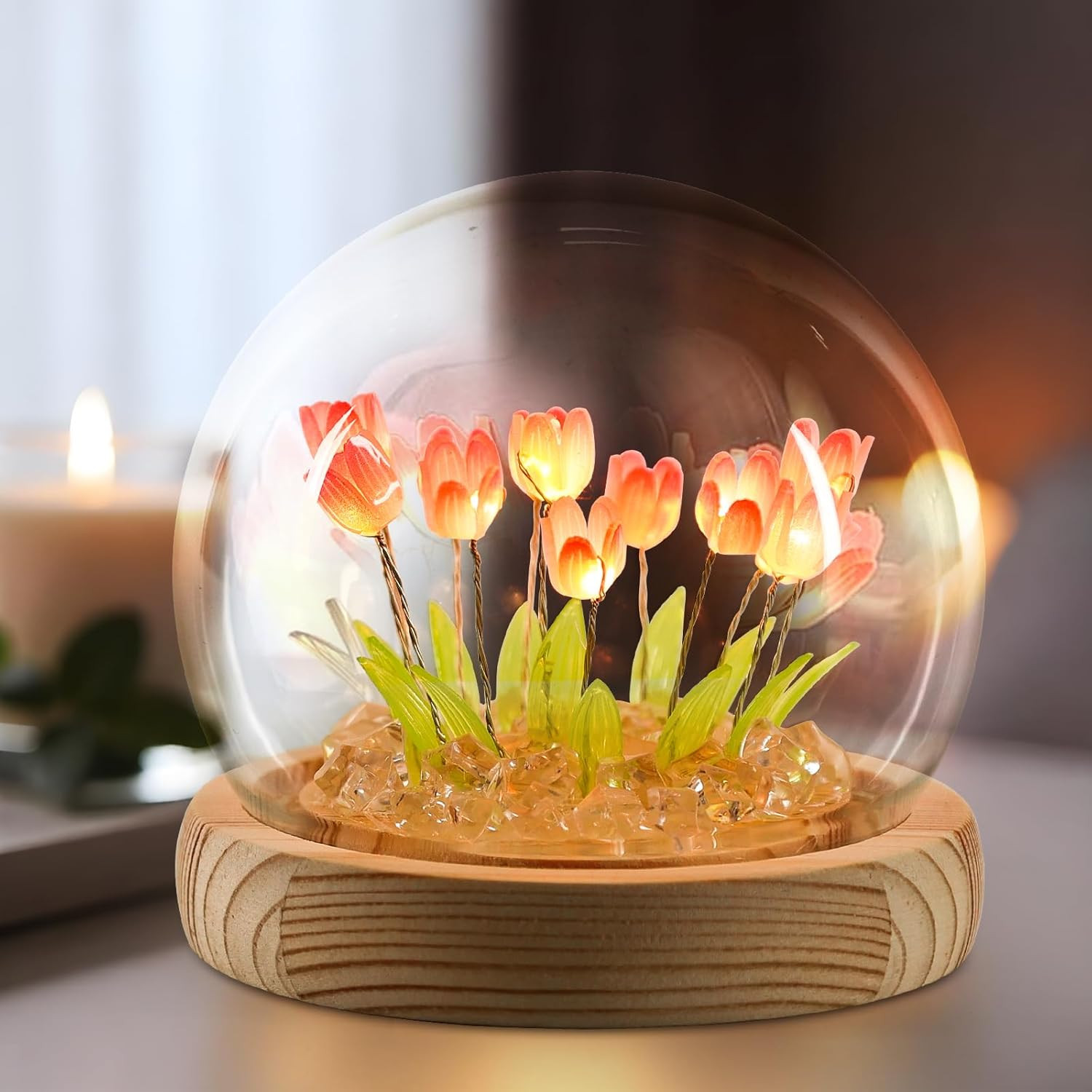 Valentines Day Gifts for Her, Birthday Gifts for Women, Flower Lamp Night Light