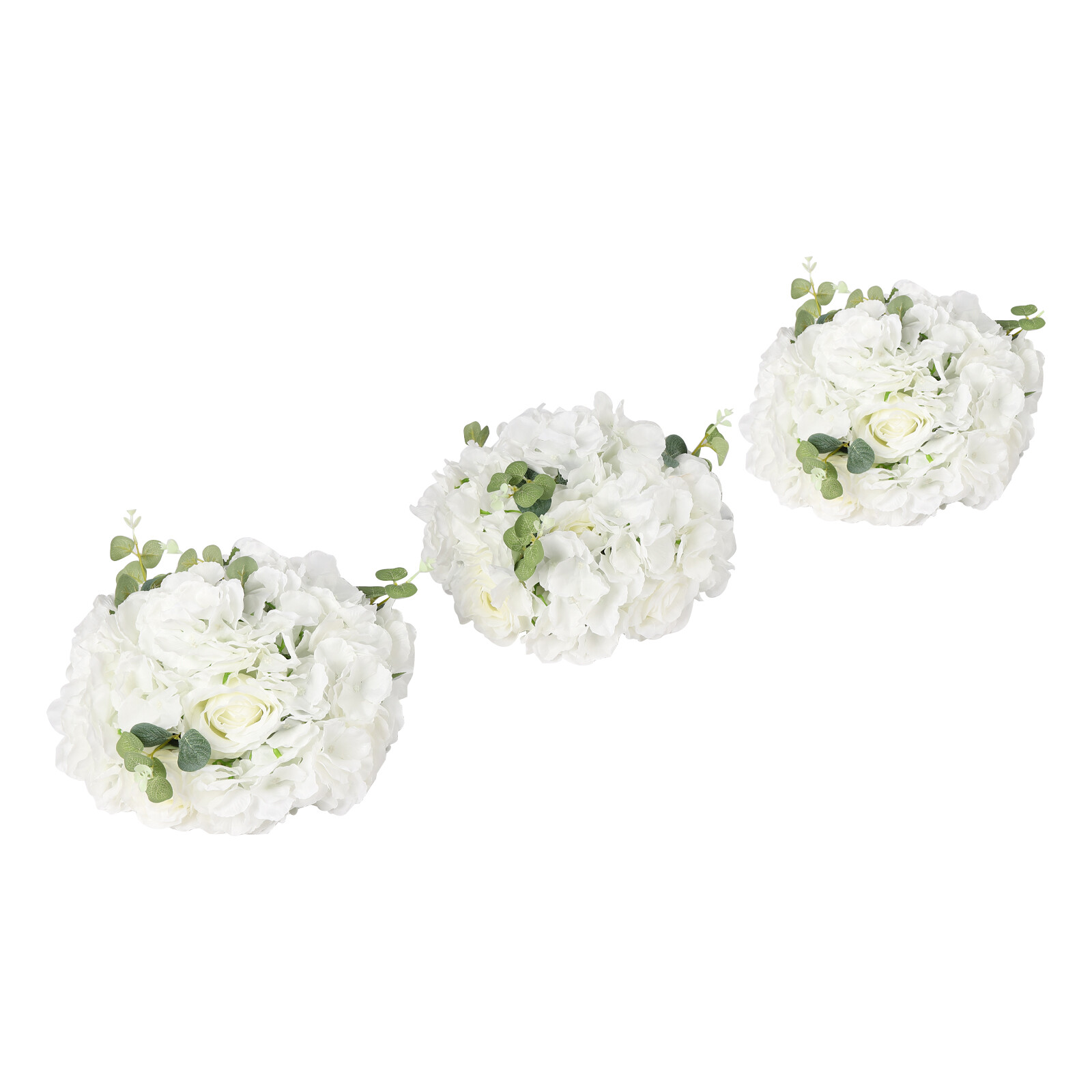10X Artificial Flower Ball 12 Heads Wedding Flower Balls for Centerpieces