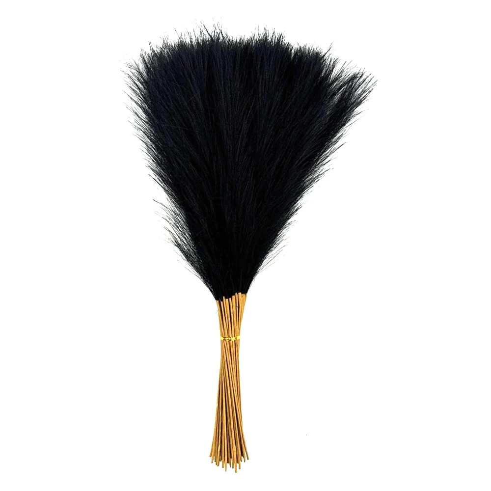 20PCS Artificial Faux Bulk Pampas Grass 55CM Boho Decor Flower Fake Plant Fluffy
