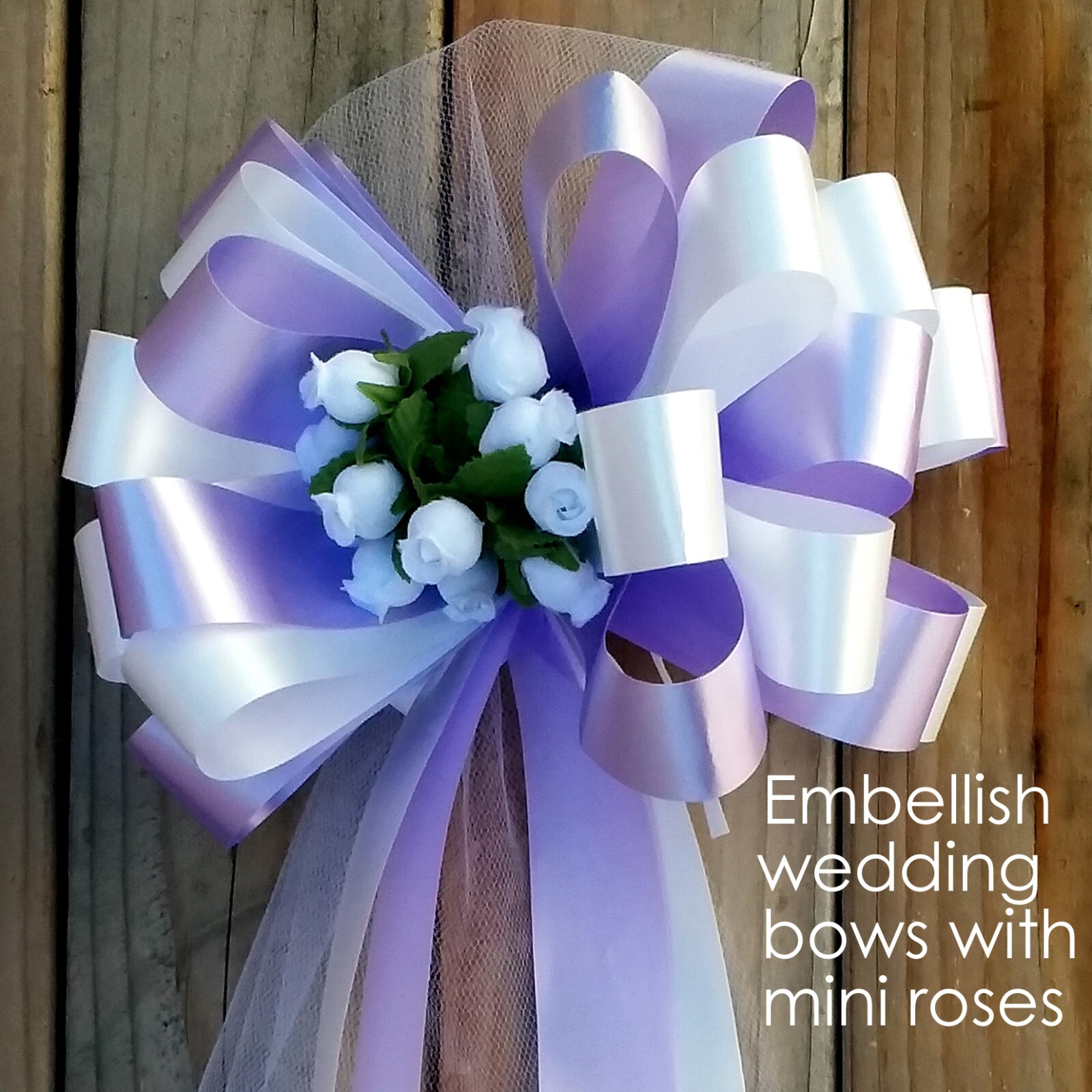 White Artificial Silk Flower Roses – 12 Mini Bouquets of 12 Rosebuds, 144 Total