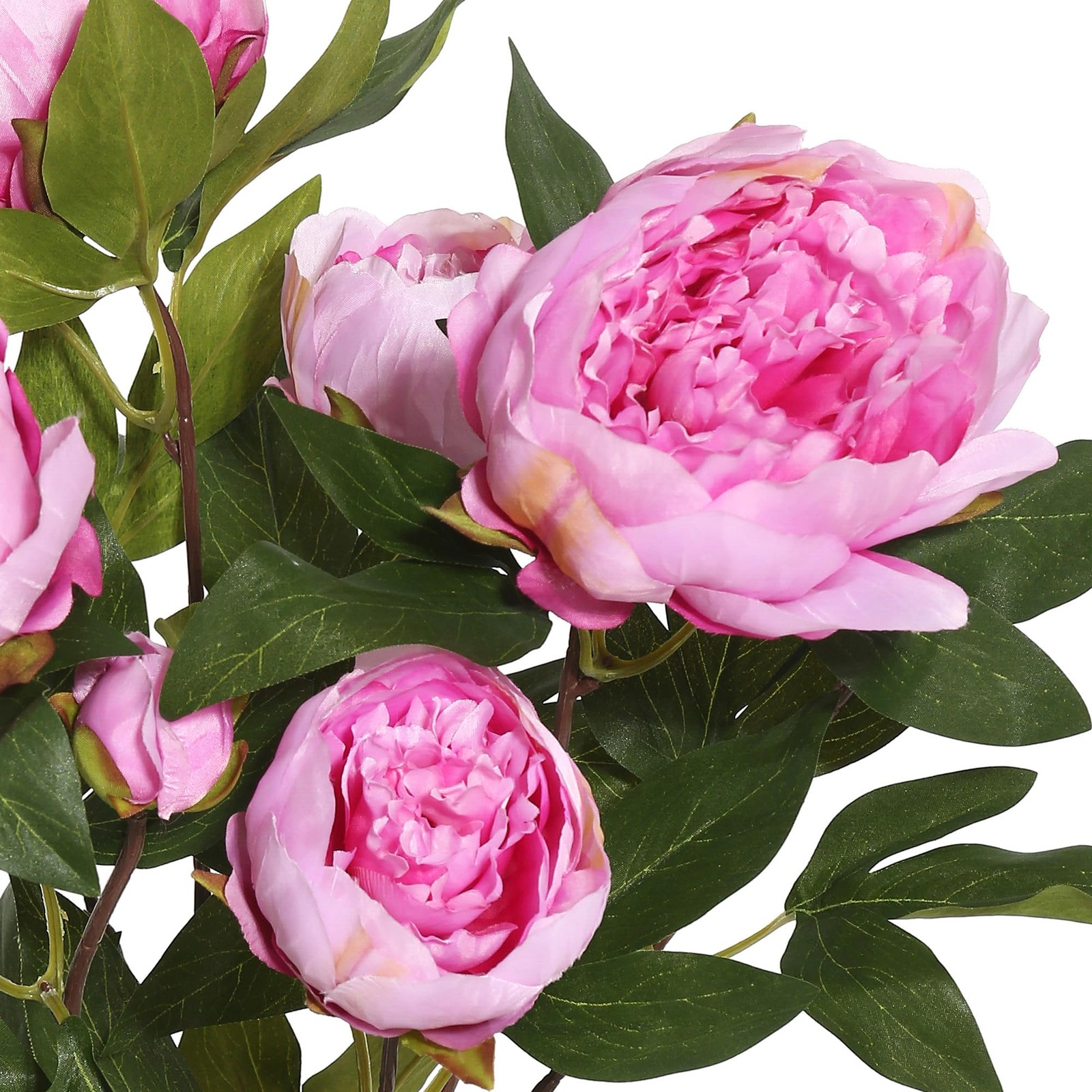 Vickerman 23” Contemporary Fabric Artificial Peony Bush in Cerise Pink