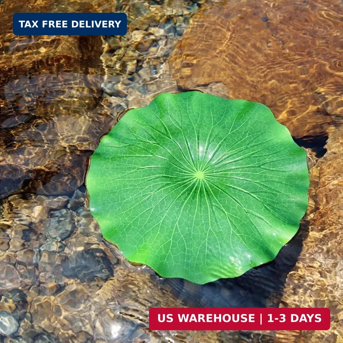 10 Packs Artificial Lily Pads,Floating Lily Pads for Ponds, Artificial Pond Plan