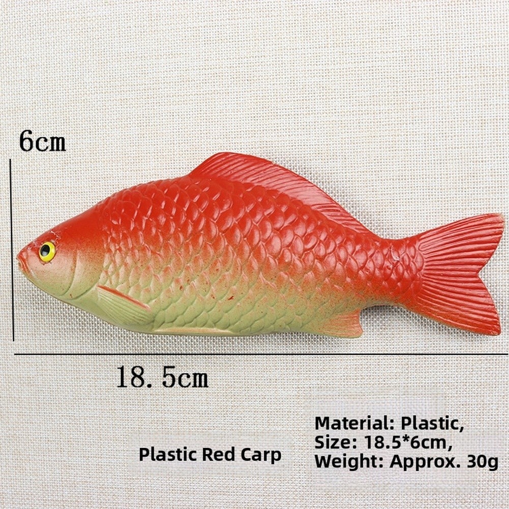 Carp Fish Decor Toy Plastic 18.5cm x 6cm Lightweight for Styling Setup