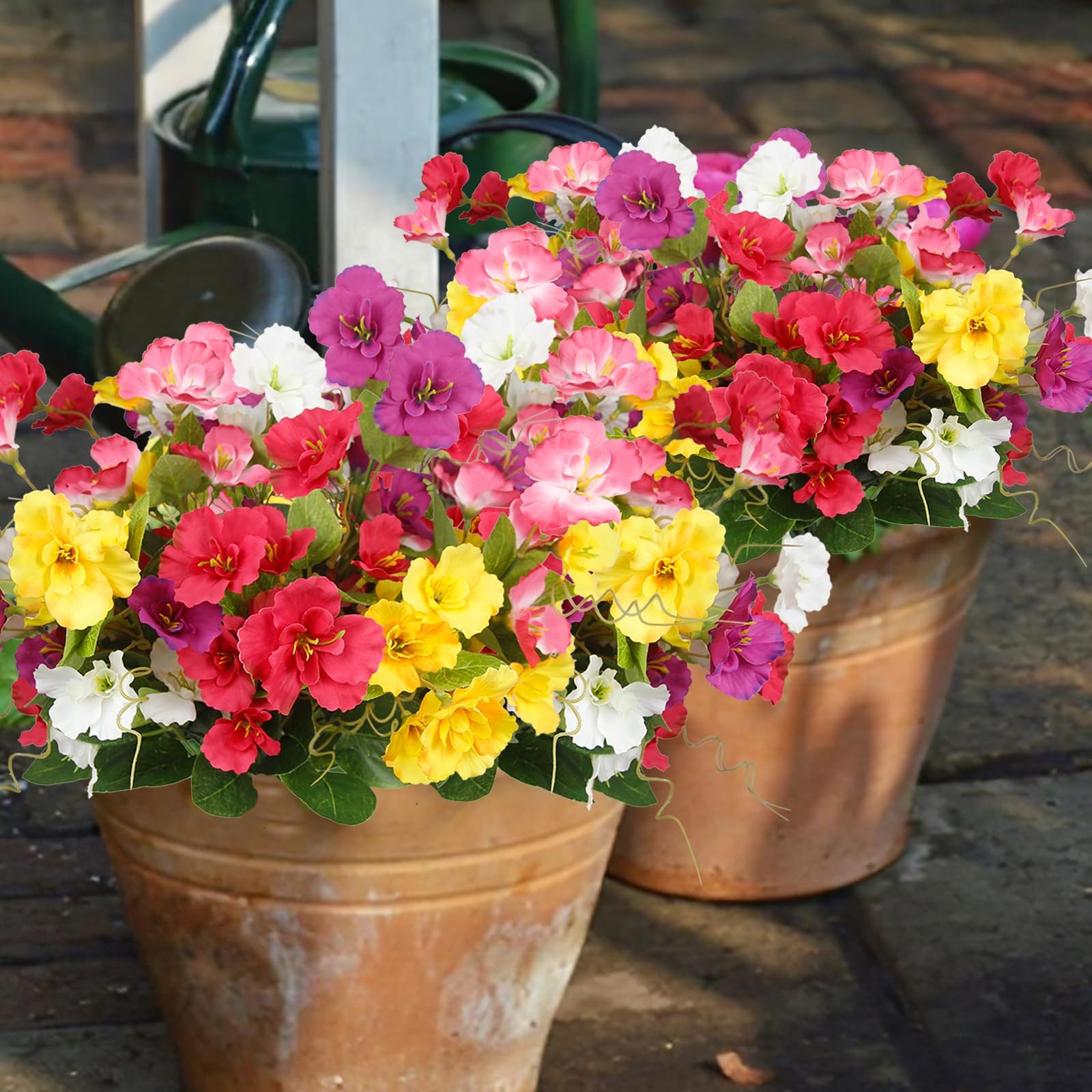 5 Pcs Artificial Flowers for Outdoors Hibiscus Spring Summer Decor Multicolor…