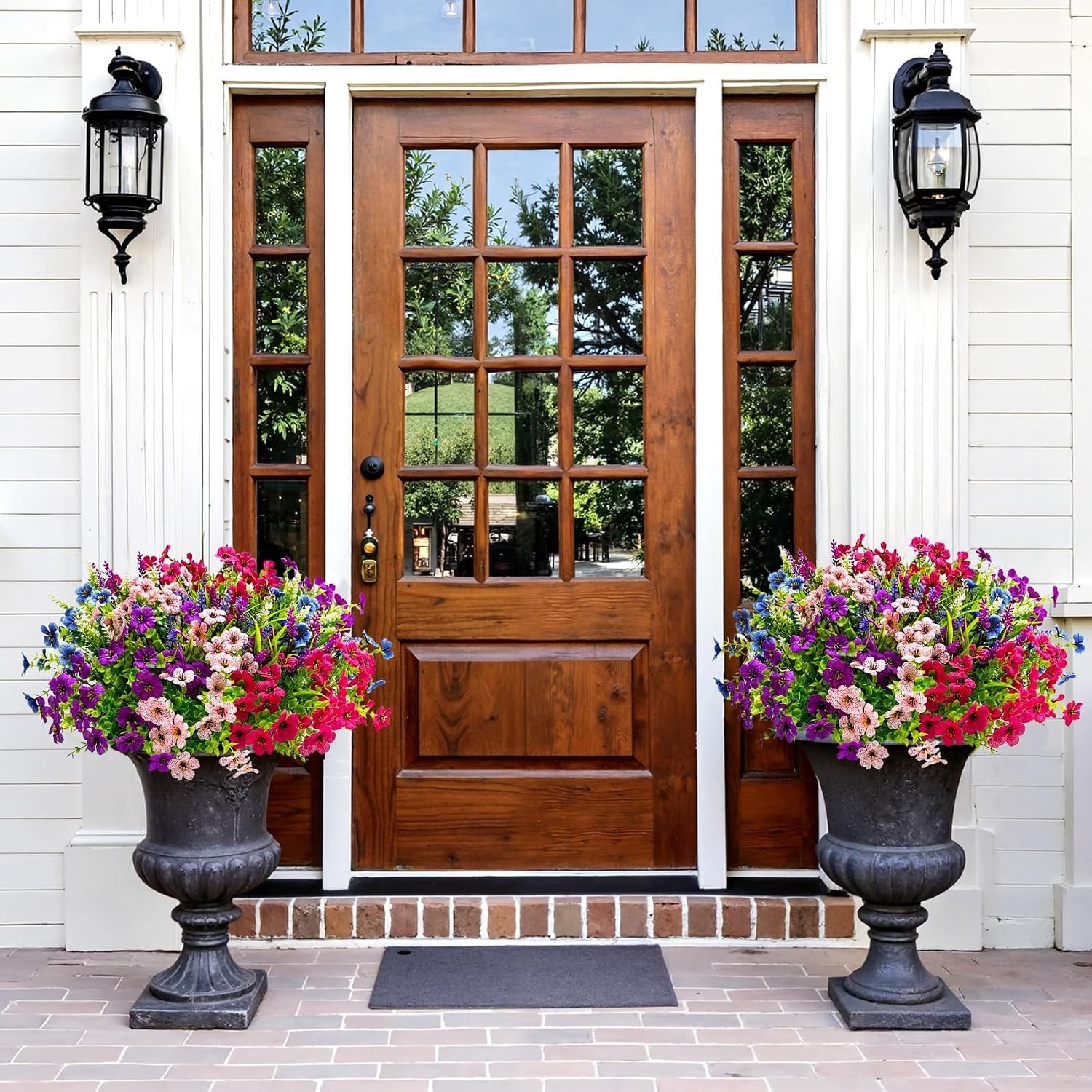 Mixed Artificial Plants Set: 20 Maintenance-Free Flowers for Indoor & Outdoor