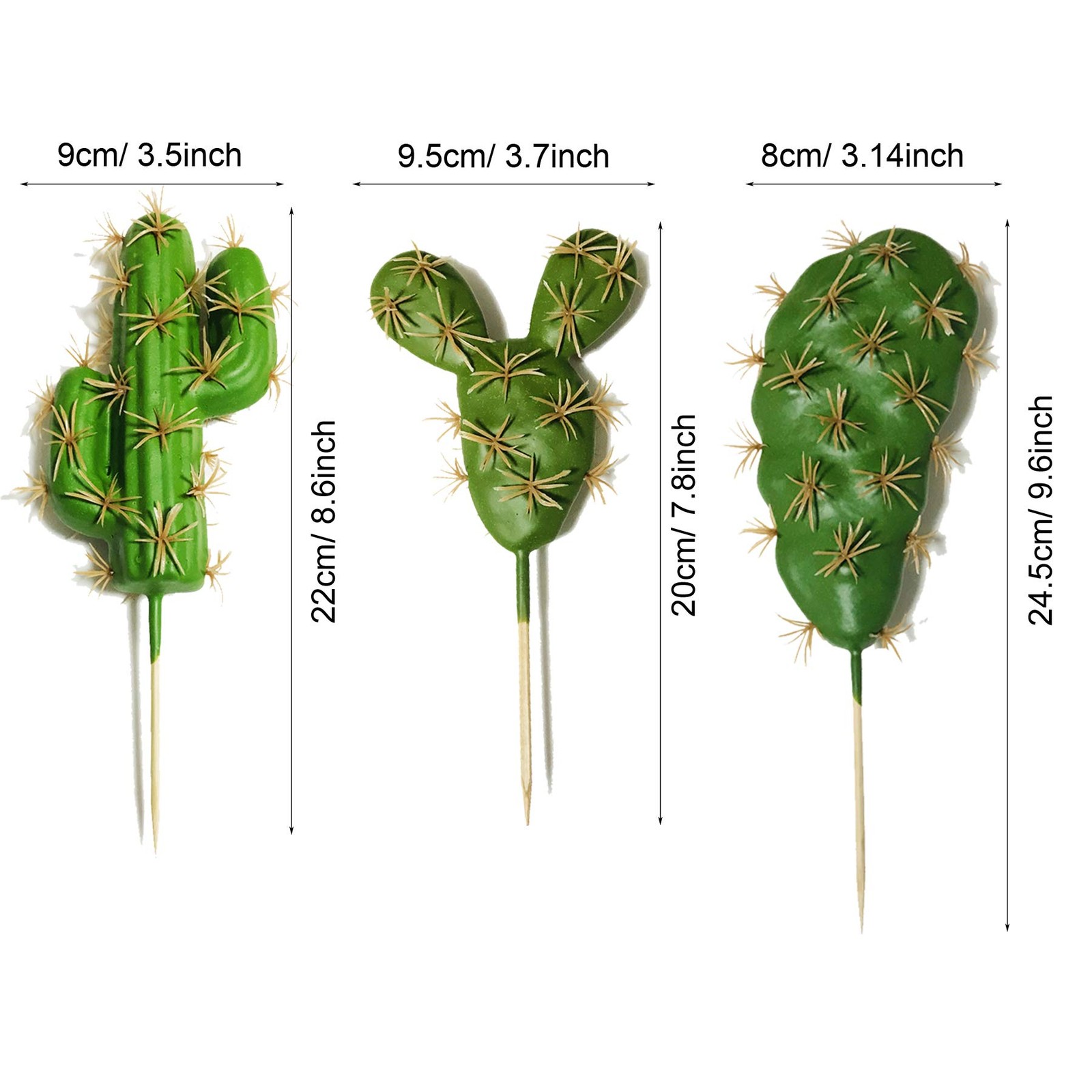 N|A 10 PCS Faux Fake Succulents Artificial Cactus DecorFaux Cactus Cacti Plan…