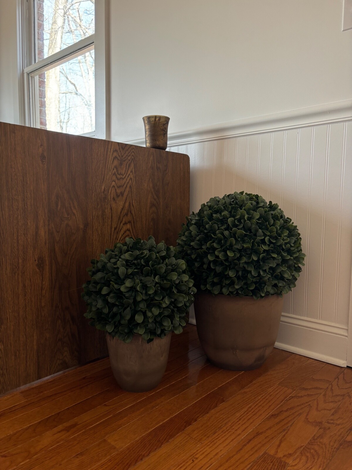 Wildwood & Cypress Artificial Boxwood Topiary Ball, The Dax, 21 in, UV Rated