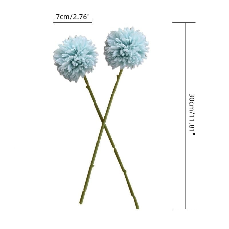 Artificial Flowers Chrysanthemum Ball Flowers Bouquet 10pcs Present for Impor…