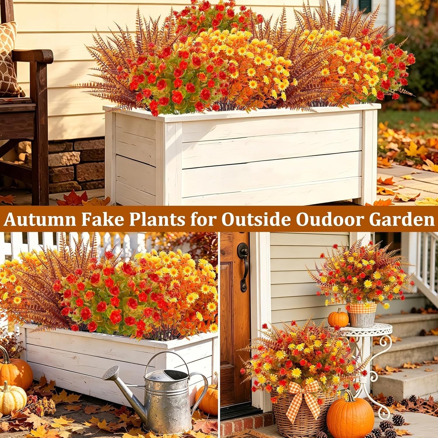Realistic 20 Bundle Fall Floral Set – Perfect for Thanksgiving & Seasonal Decor
