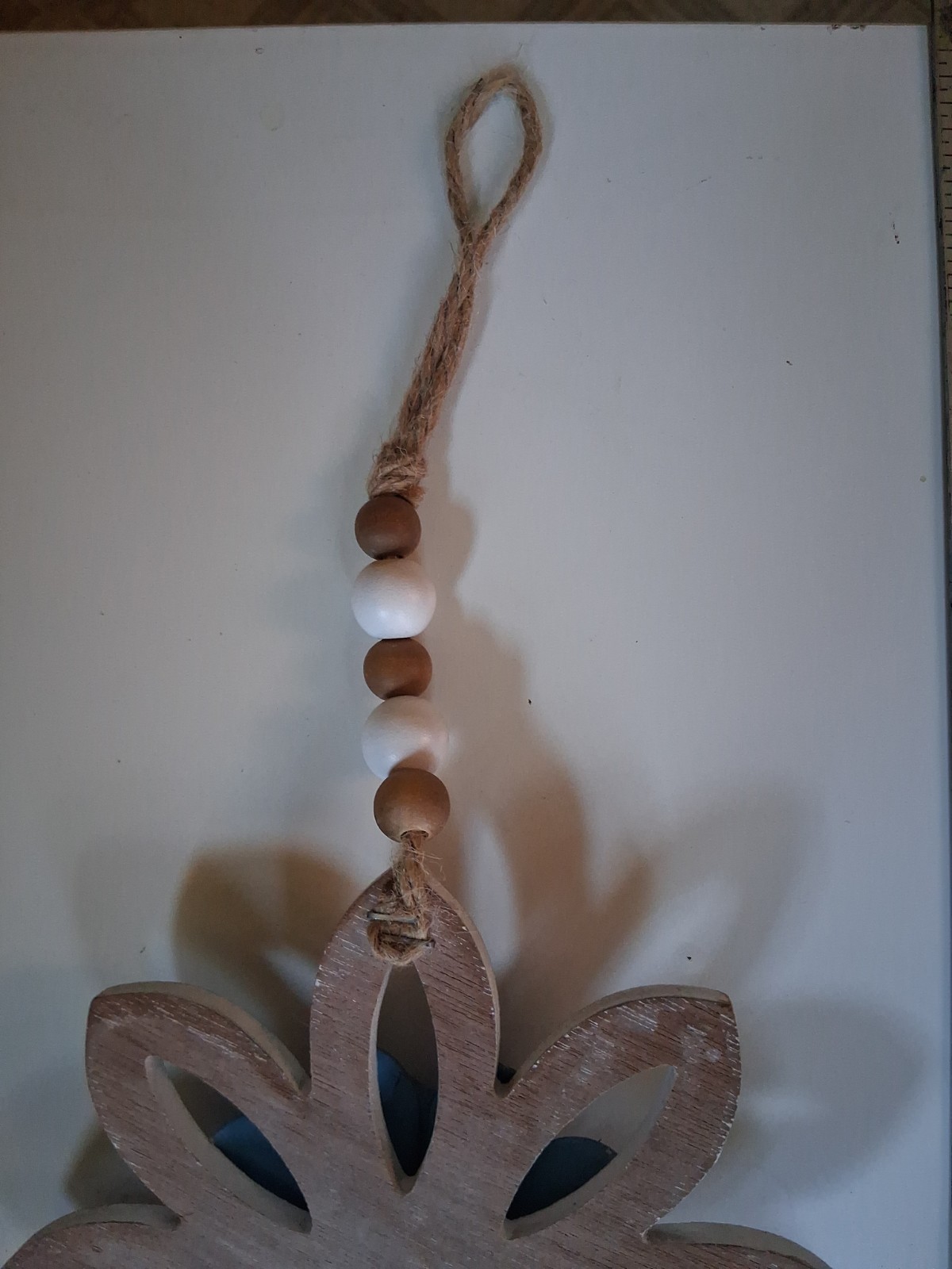 Gorgeous BOHO wall Decor Hanging Flower Blue Center Lotus Flower