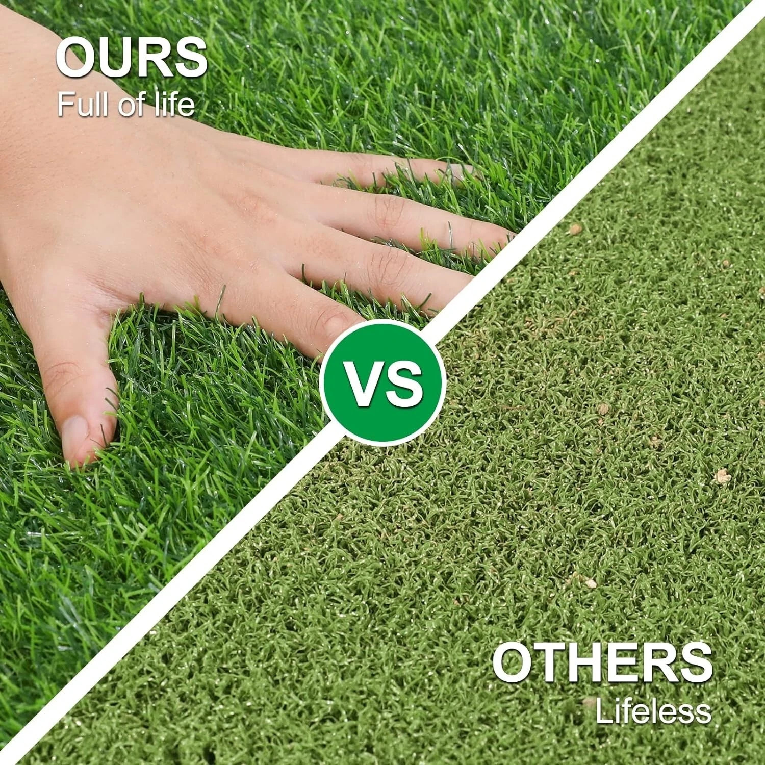 Artificial Grass Door Mat, Turf Grass Front Door Mats Outdoor/Indoor 17” x 30”