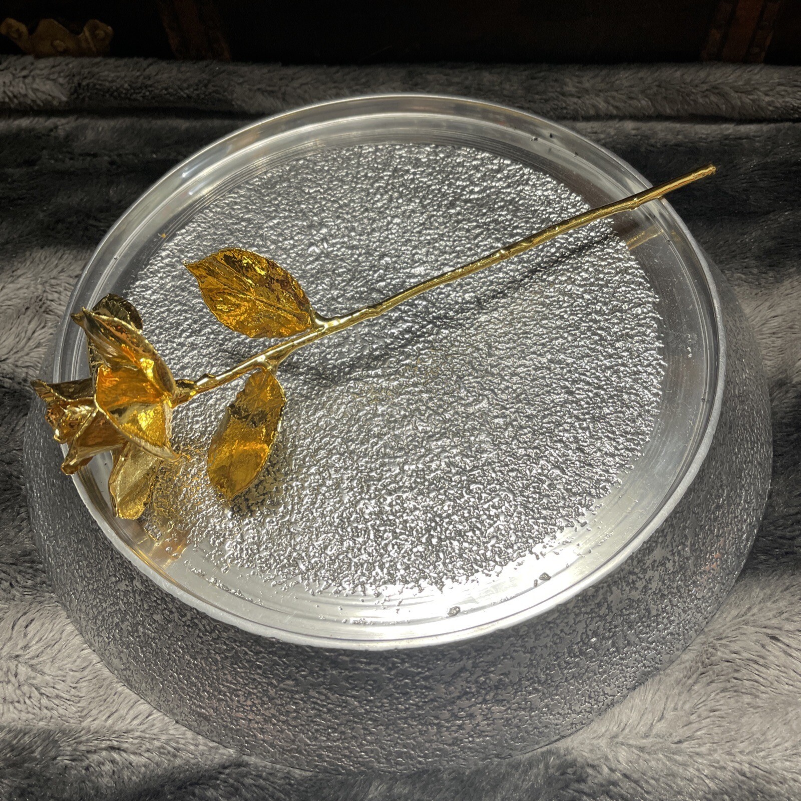 Real Rose Preserved And Dipped Completely In 24Kt. Gold