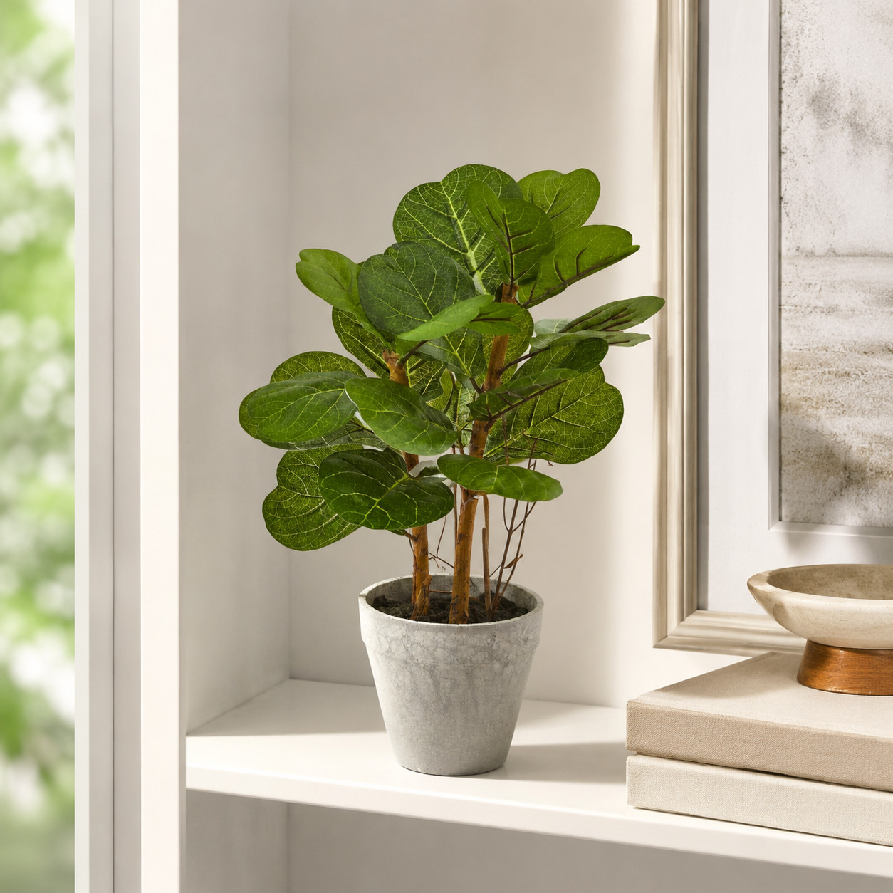 22″ Fiddle Leaf Artificial Plant