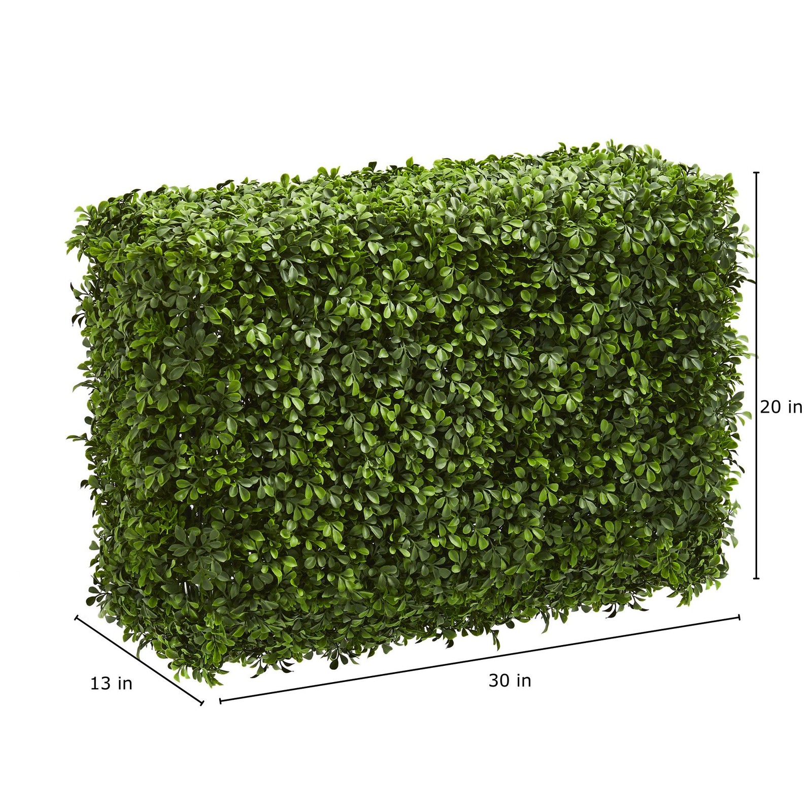 Nearly Natural 30″ Eucalyptus Artificial Hedge in Green