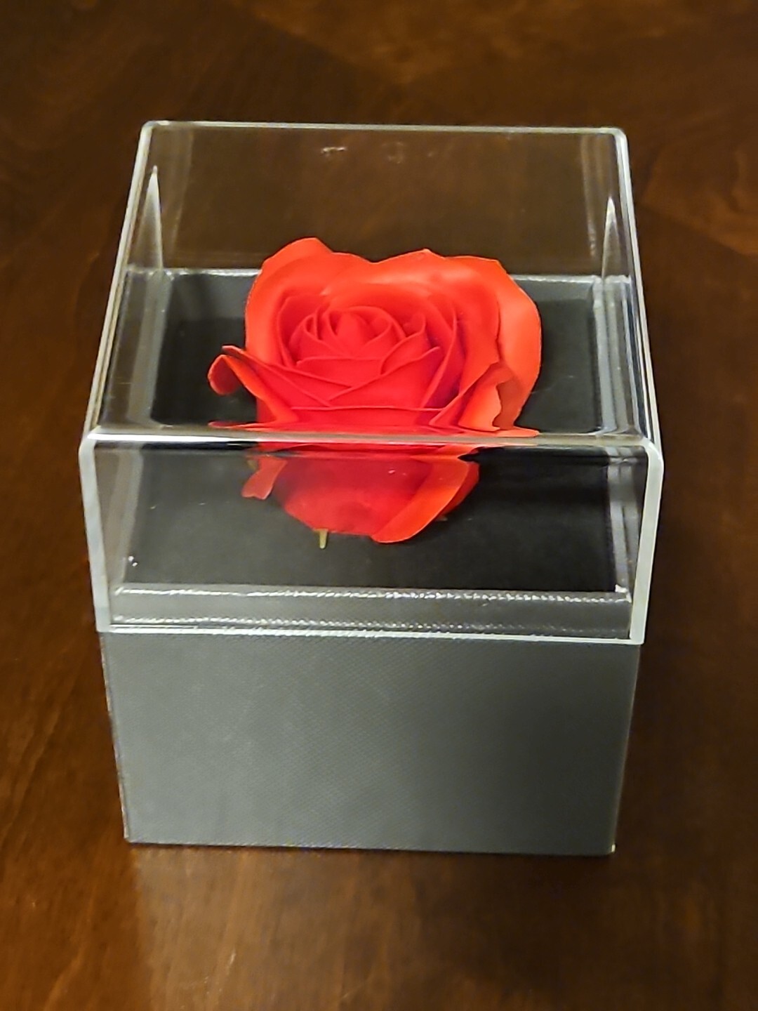 Preserved Rose Flowers In Box ” BEST WISHES A friend Is A Loving Companion…..