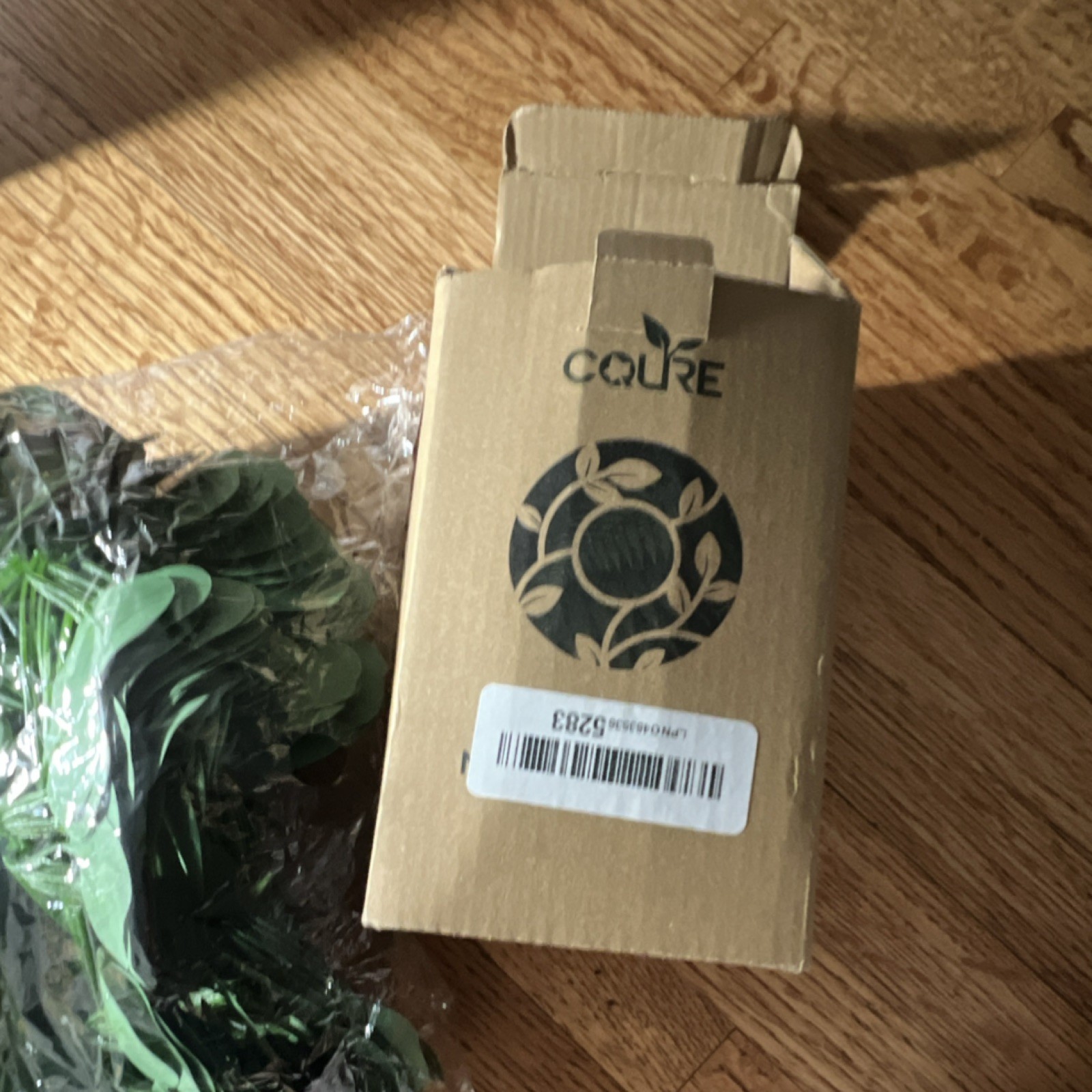 CQURE 12 Pack 84Ft Eucalyptus Garland,Artificial Eucalyptus Leaves Table Greener