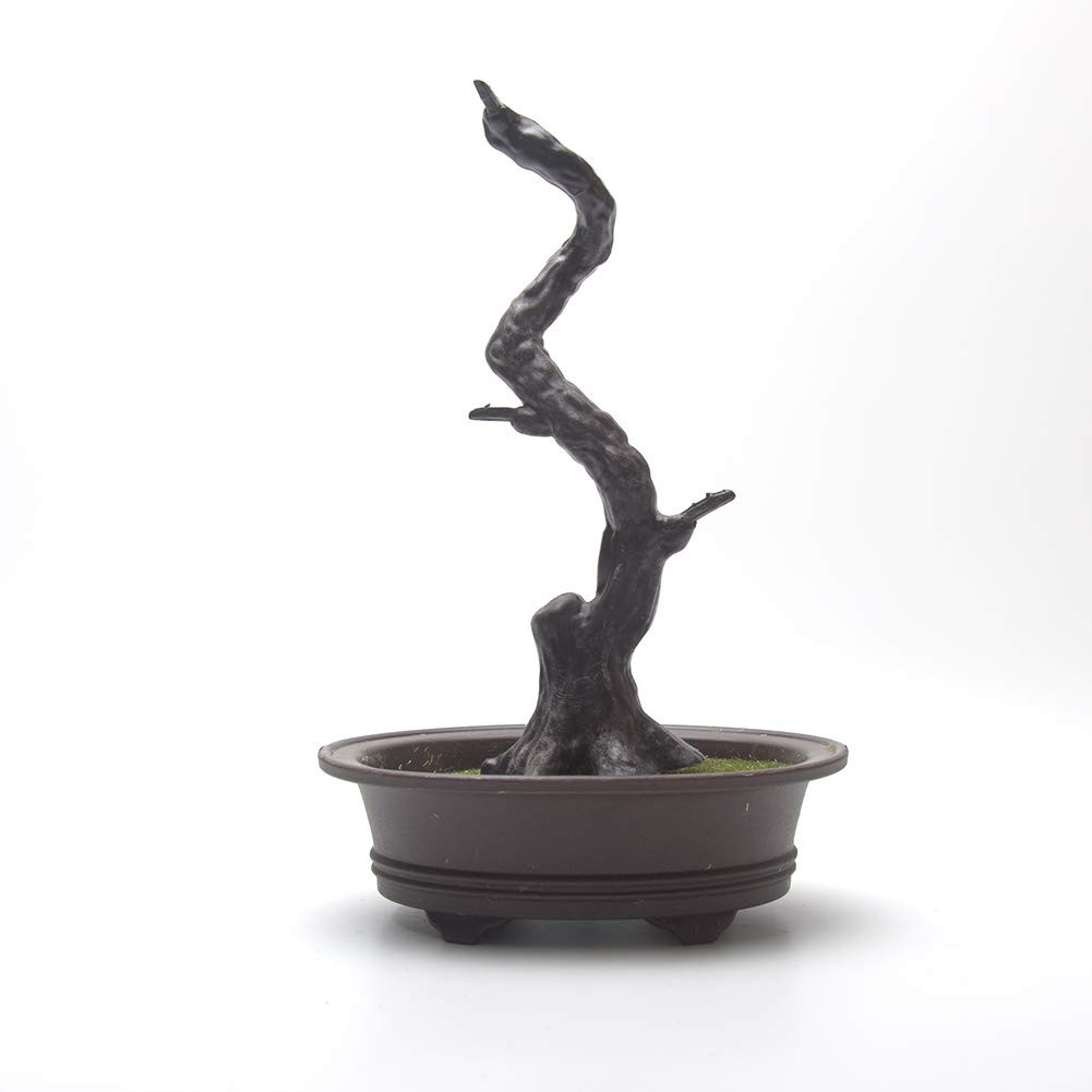Artificial Bonsai Tree Simulation Pine Potted Fake Green Plant Zen Garden