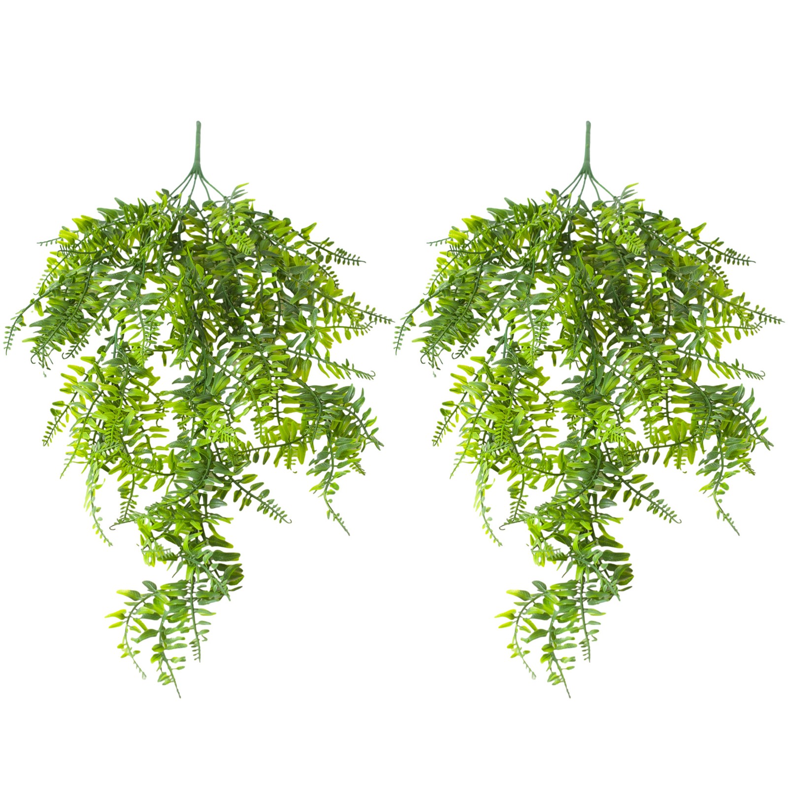4Pcs Artificial Boston Fern Plant Fake Hanging Trailing Foliage Vine Home Decor