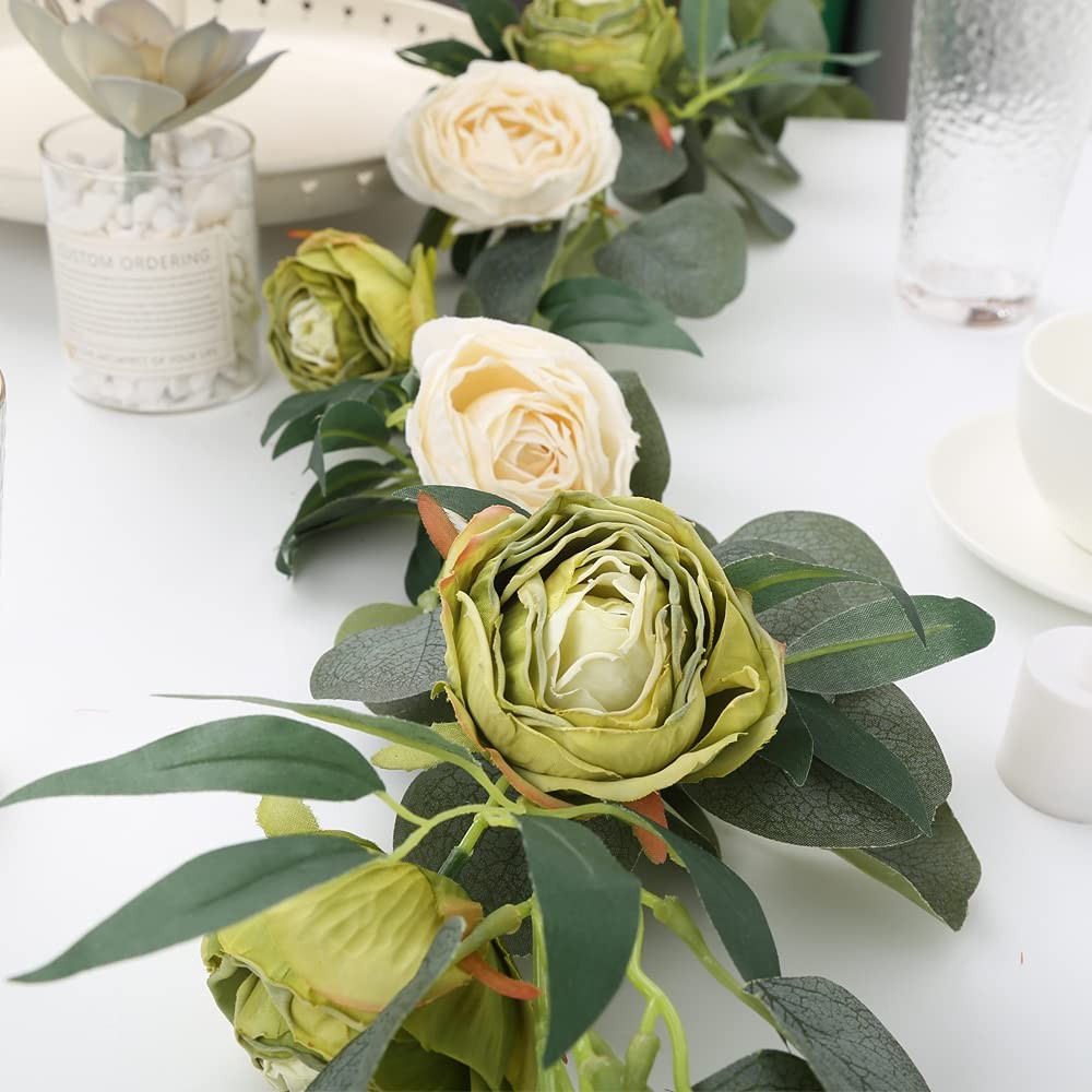 White Roses Artificial Flowers Heads Bulk, 25pcs Vintage Dried Flowers Artifi…