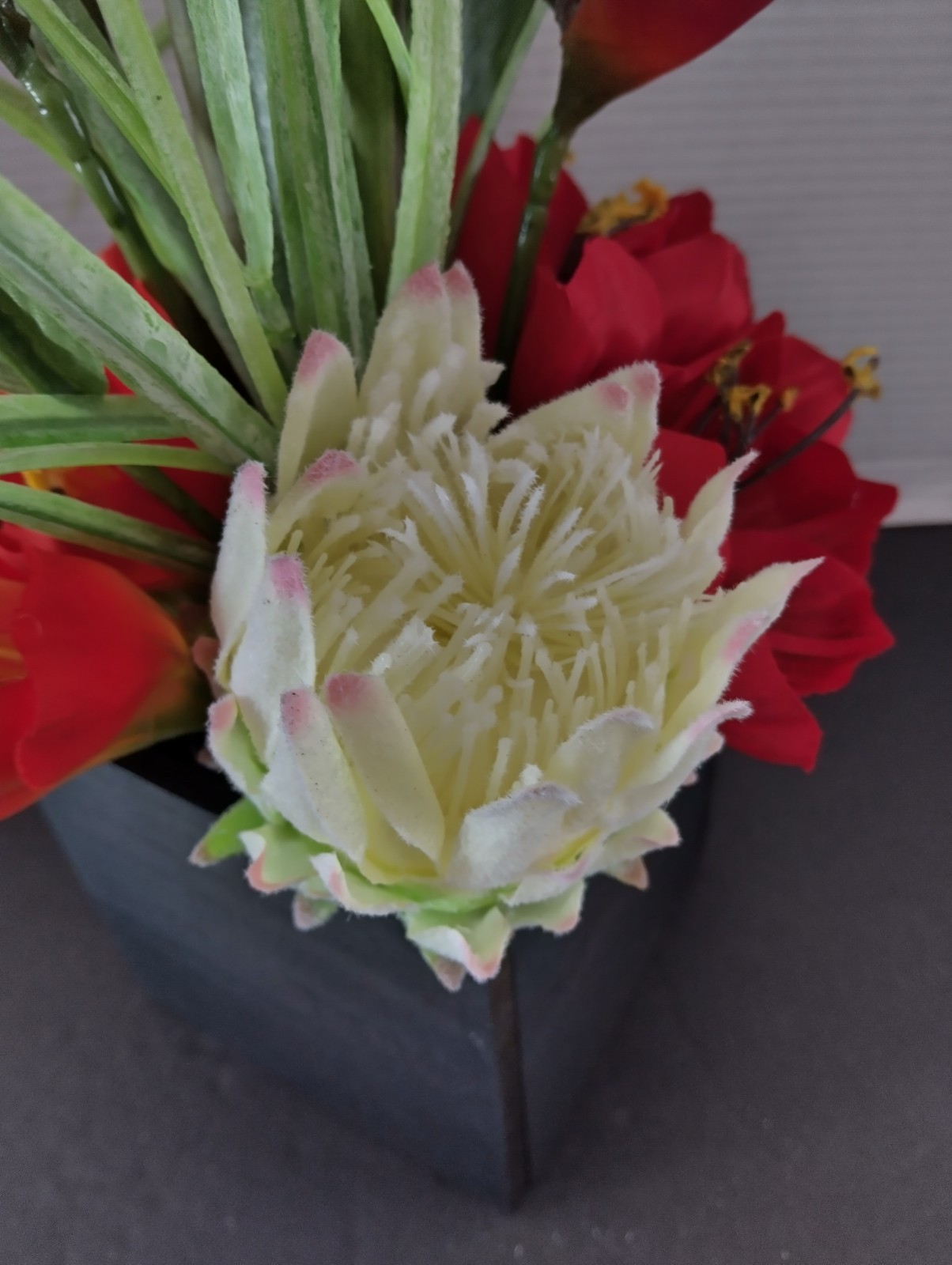 Artificial tropical floral arrangement