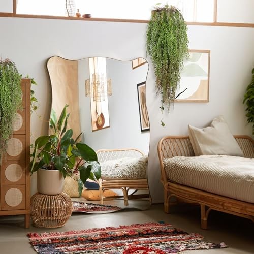 Artificial Hanging Plants Faux Ivy Vine Leaves 2Pcs Fake Plants Green Brown