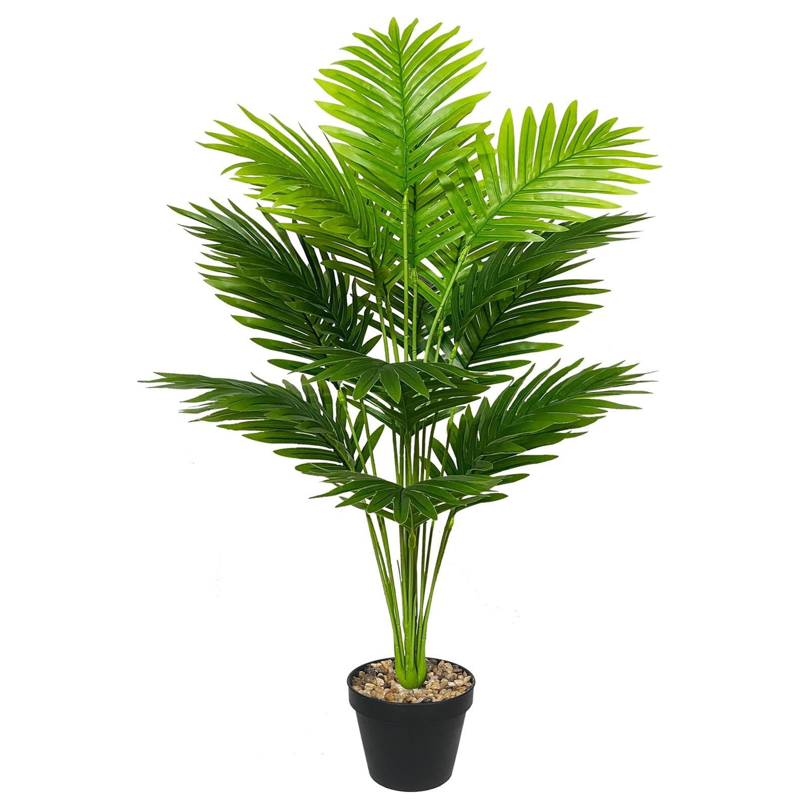 Artificial Plant in Pot Fake Tree Trunks Leaves Faux Potted for Indoor Outdoo…