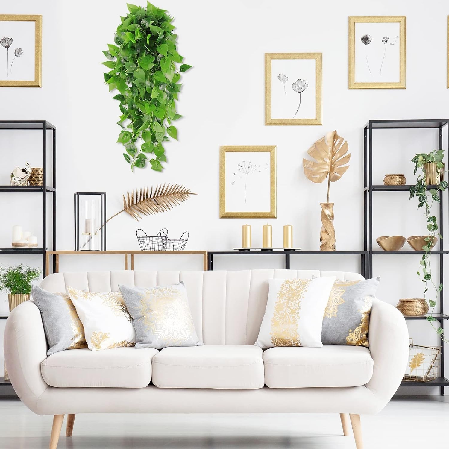 No Maintenance Needed: 2pcs 3.6ft Artificial Vines for Stylish Decor