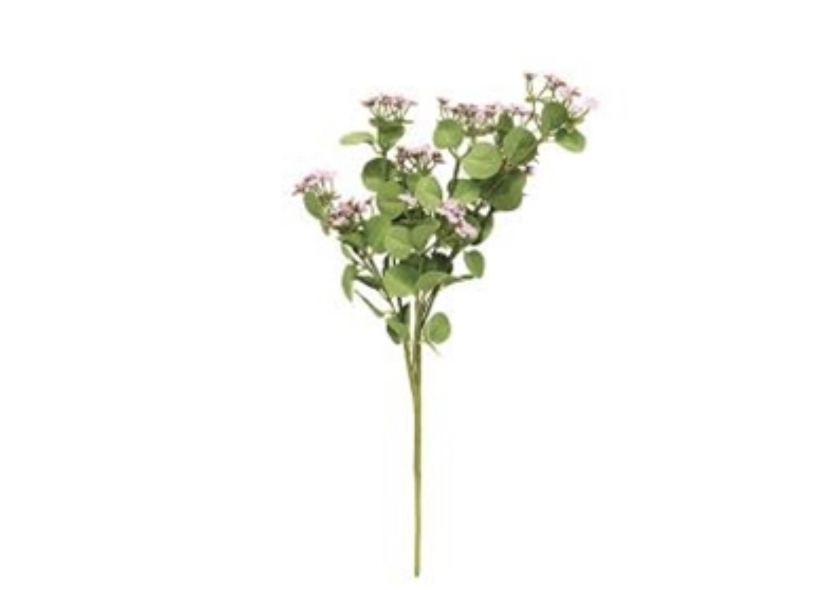 Queen Ann’s Lace Spray, Pink Faux Florals New One Spray