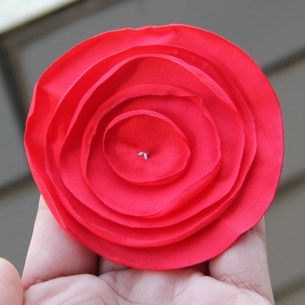 7.5cm Fabric Flower Handmade Cloth Flowers Hand DIY Material Wedding Accessories