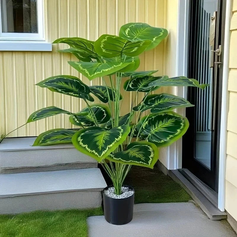 24 Leaves Giant Artificial Plant Tree Indoor Outdoor All Season Home Party Decor