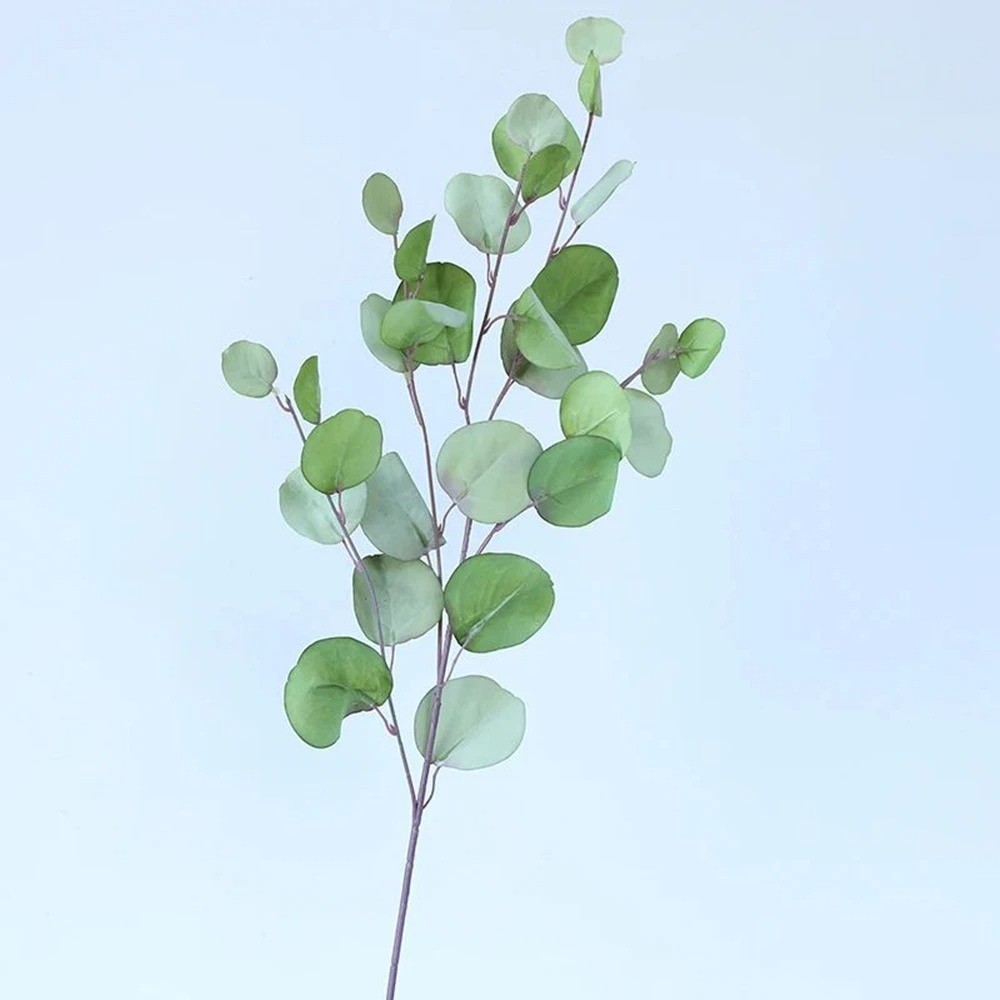 Artificial Eucalyptus Long Stem Leaves Money Plant Wall Home Wedding Decor