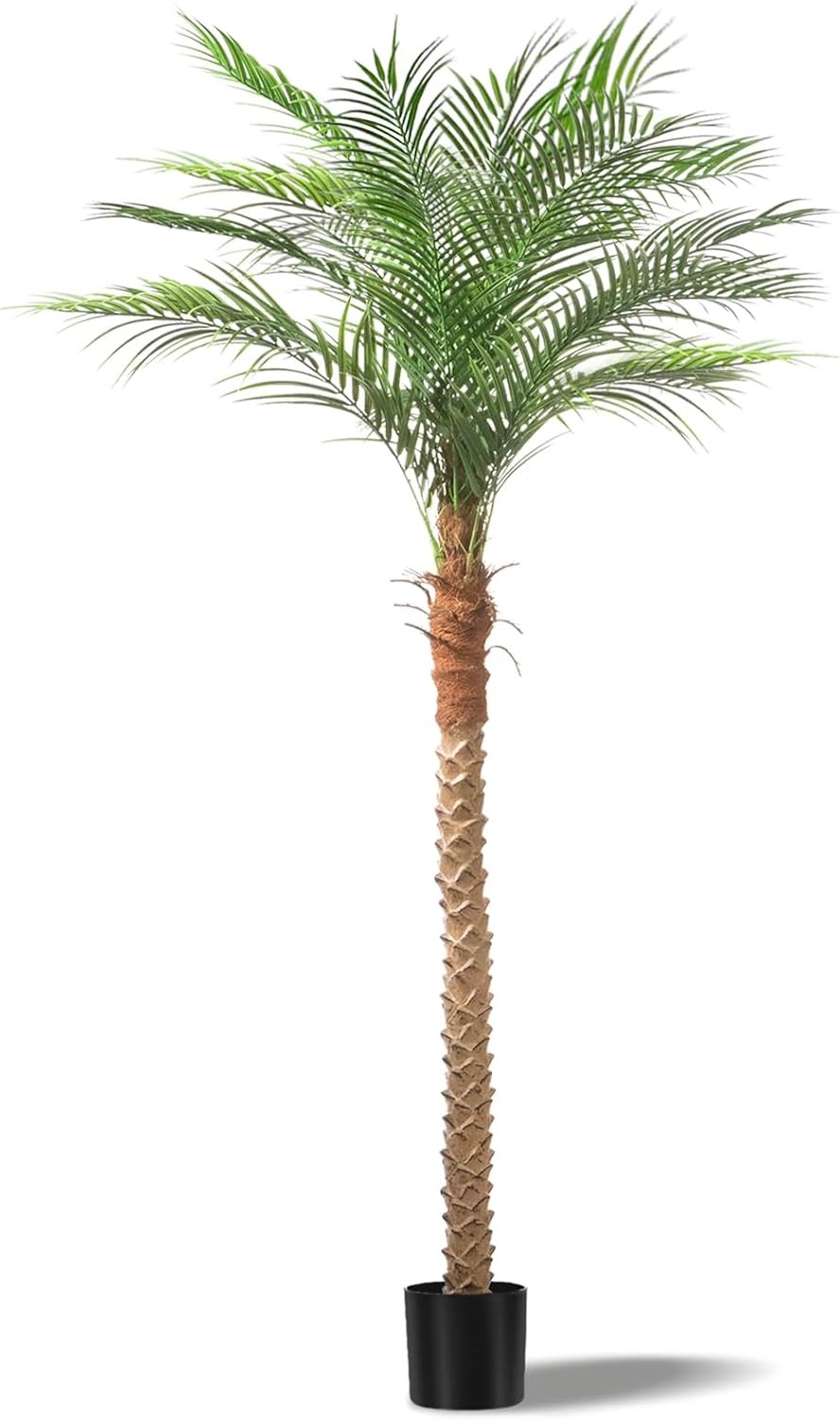 Artificial Phoenix Palm Tree 9ft Tall 2 Set – Fake Large Tropical Tree W/ 21