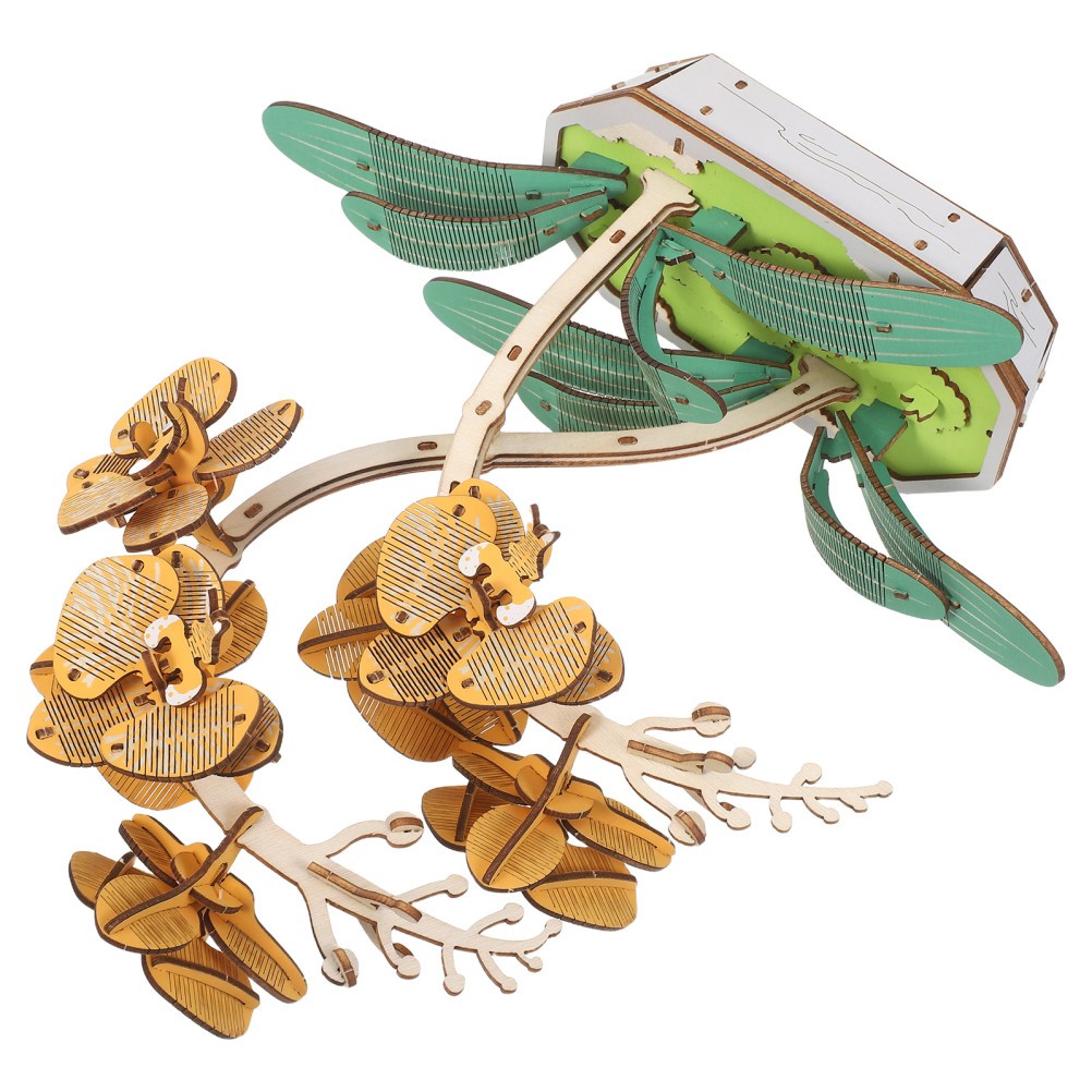 Flower Puzzle Education Toy Artificial Bouquet 3d for Plant Lovers