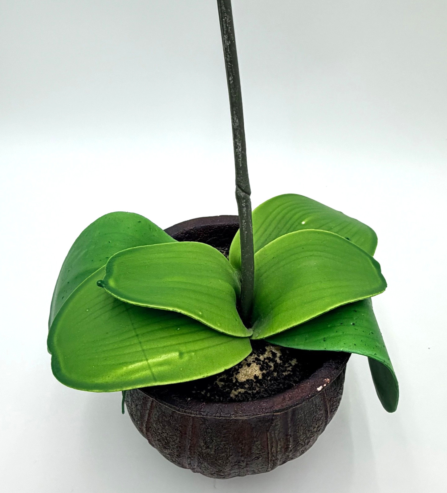 Artificial Red Orchid Flower Arrangement in Decorative Pot Home Table Decor