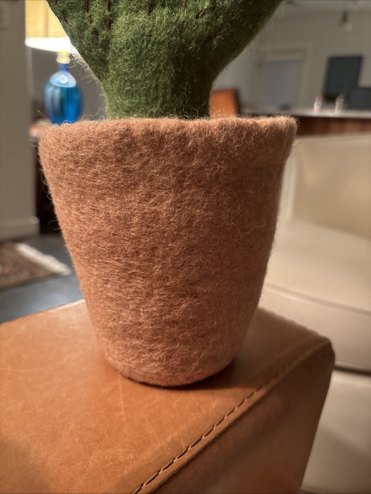 Handmade Felted Cactus Wool Desert Style 15” Southwest Decor Adorable