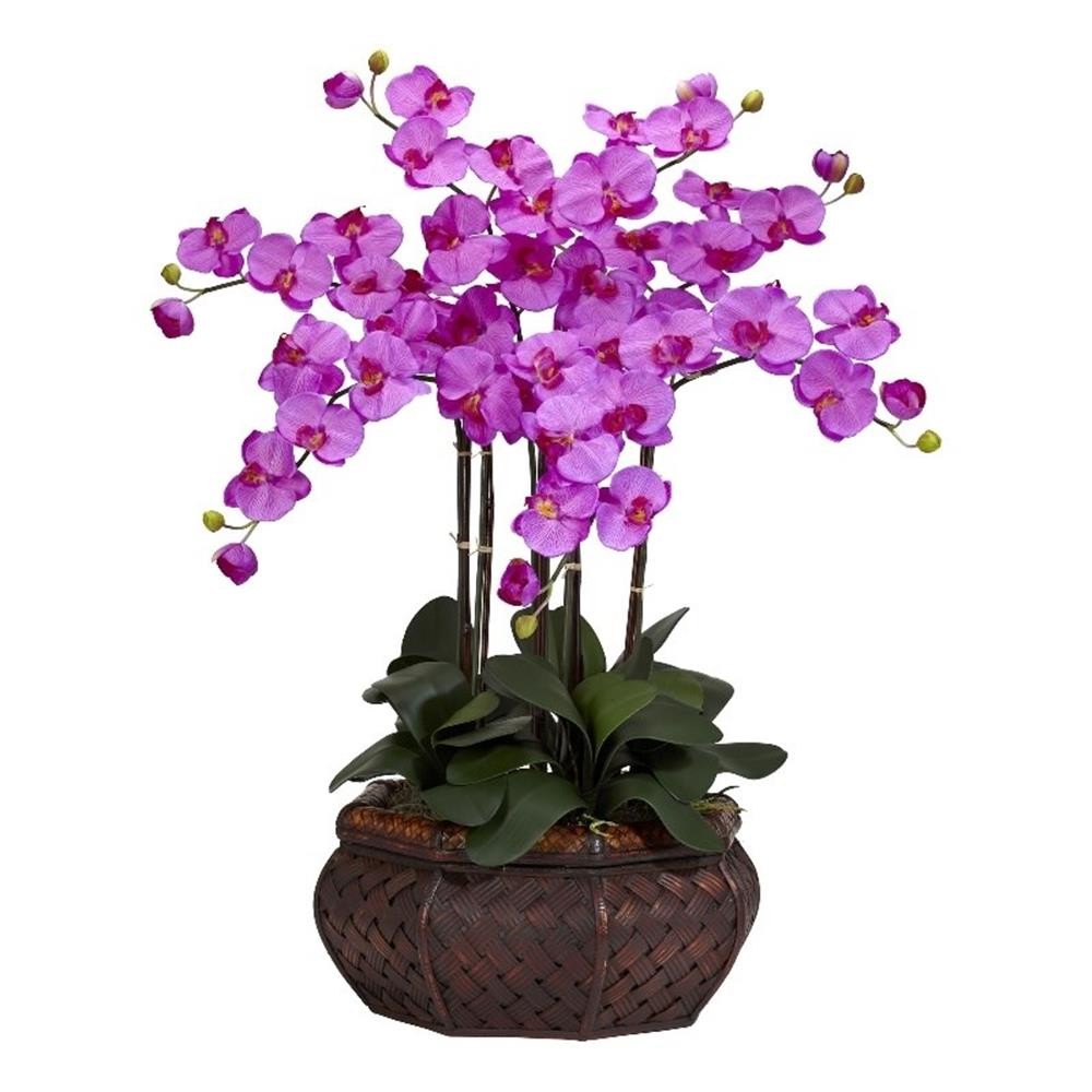 Nearly Natural Large Phalaenopsis Silk Flower Arrangement in Pink