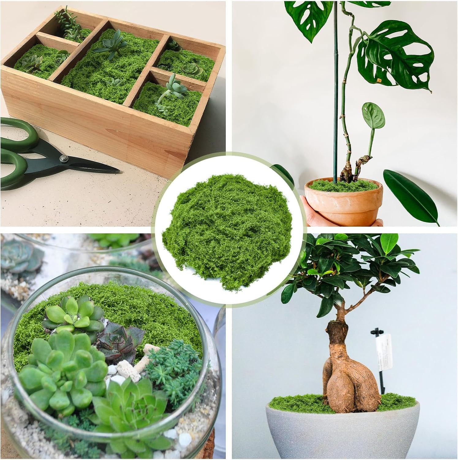 Versatile 5.3oz Nylon Fake Moss – Weather Resistant for Indoor and Outdoor Decor