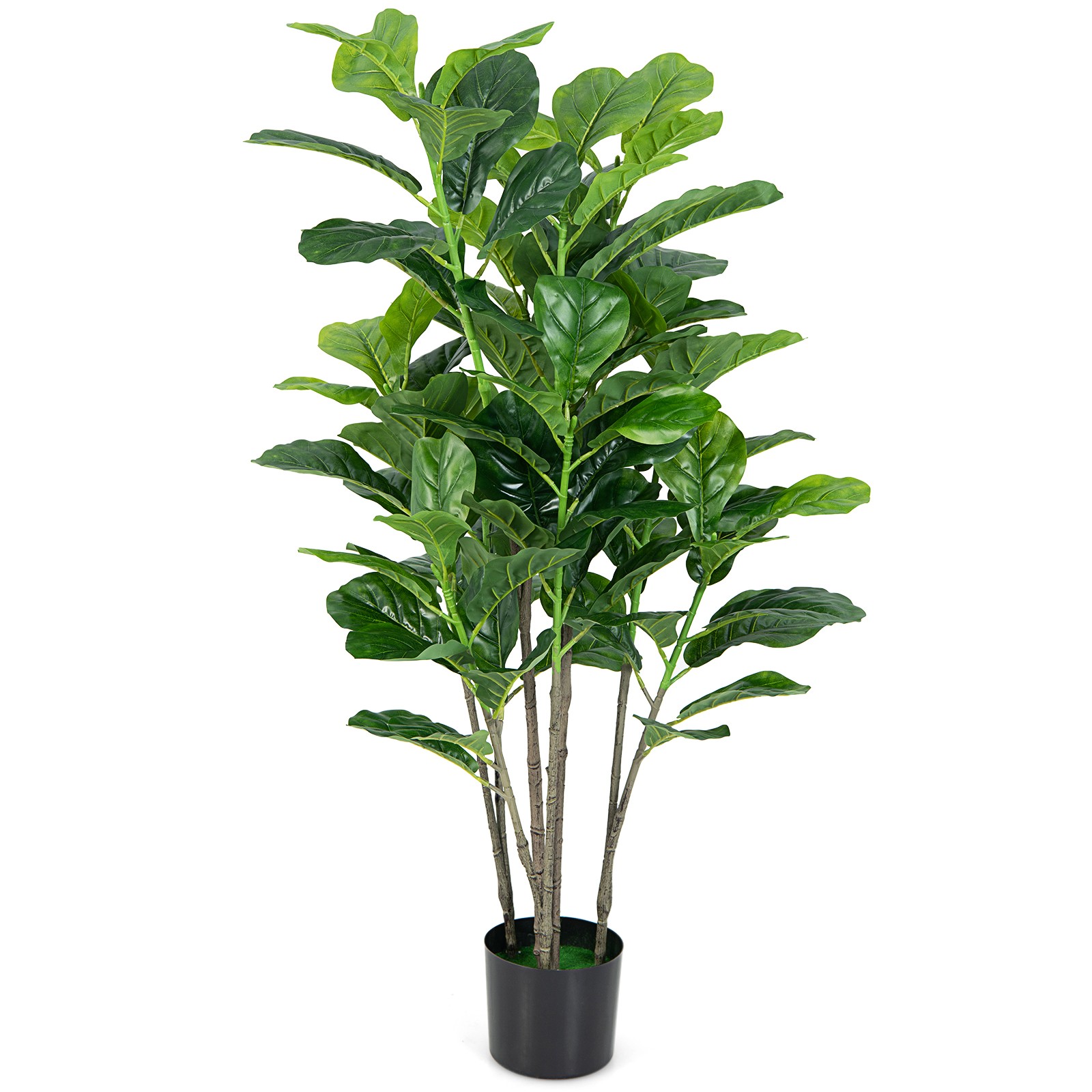 2-Pack 51″ Artificial Tree Fiddle Leaf Fig Plant in Pot Greenery Decoration