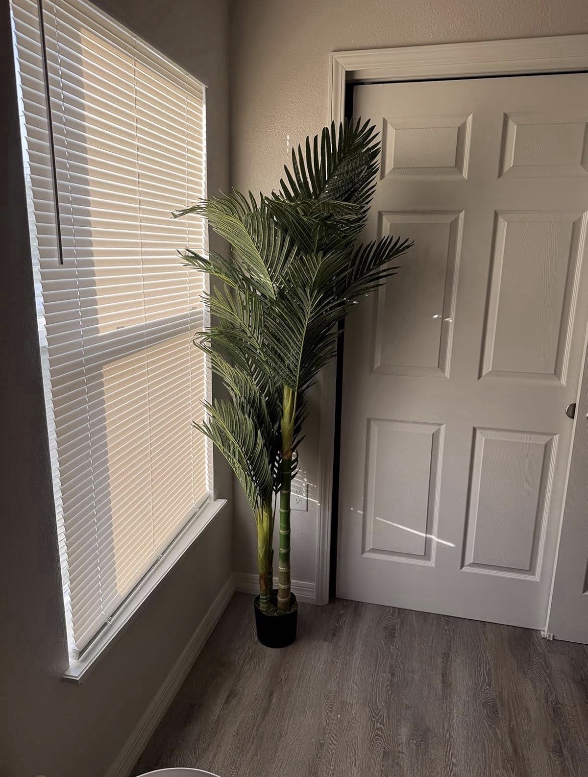 6.5’ Artificial Golden Cane Palm Tree Tropical Houseplant Decor