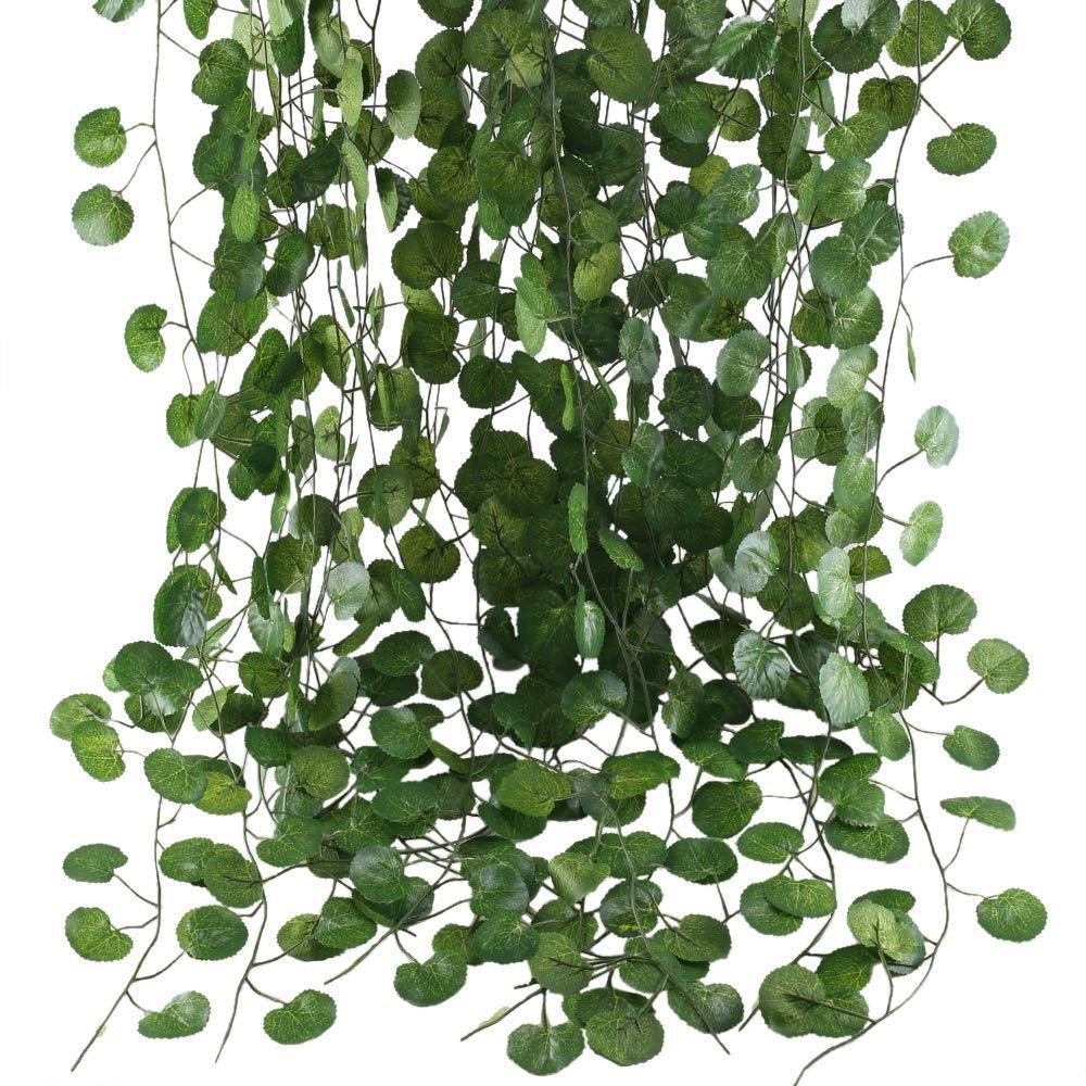 12 Pack 84Ft Artificial Vines Hanging Greenery Garland Leaves Wall Room Ceili…