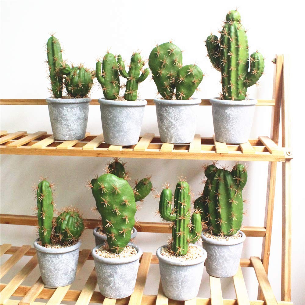 Artificial Succulent Plants,Fake Cactus Decorative Plants – Artificial Cacti …