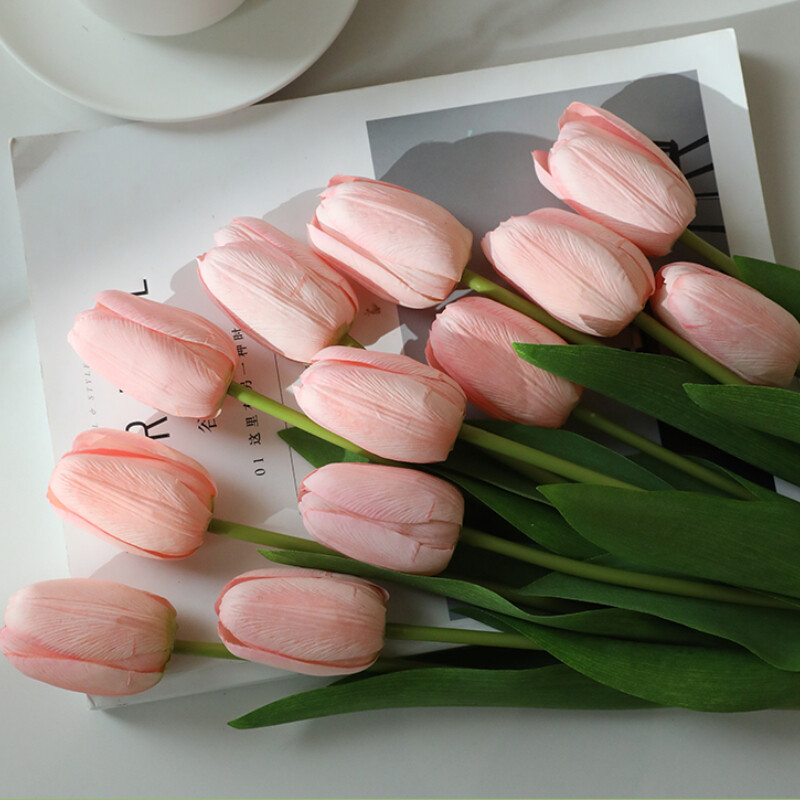 6/12pcs Tulip Artificial Flowers DIY False flowers Ornaments Flower Arrangement