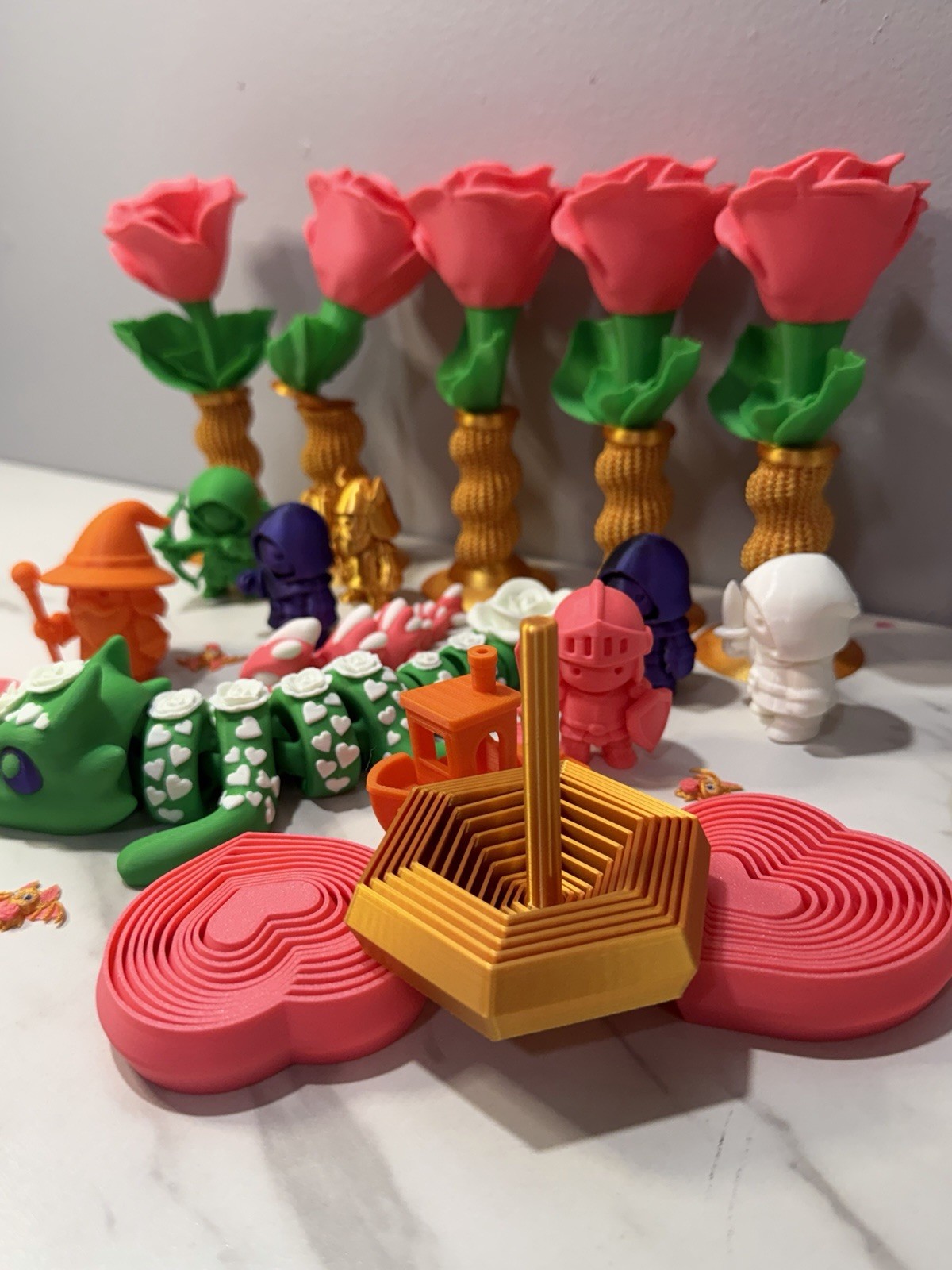 3d Printed Forever Rose 2 Pack