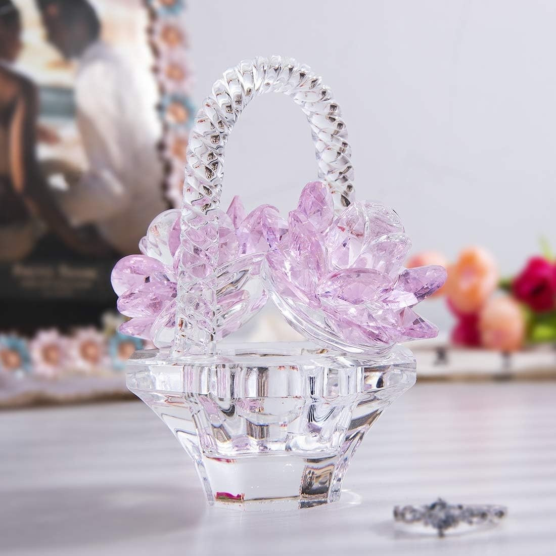 Versatile Pink Crystal Rose Gift – Ideal for Valentine’s Day or Any Occasion