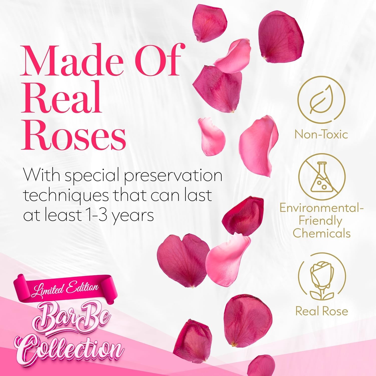 7 Flower Forever Heart Shape Box, Eternal Preserved Roses Gift for Her, Lasti…