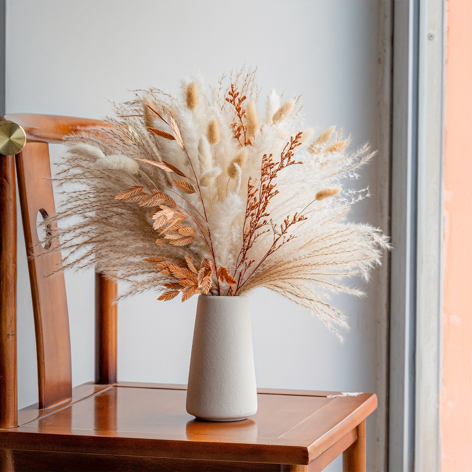 73Pcs Natural Pampas Grass Floral Decor Wedding Boho Home Table Indoor Decor