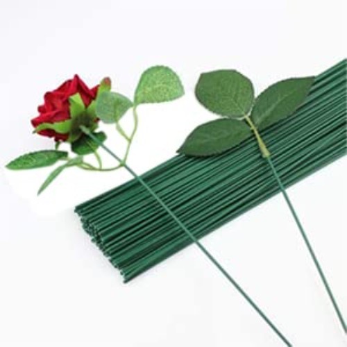 Durable 2 Gauge Dark Green Floral Wire for DIY Crafts & Flower Arrangements
