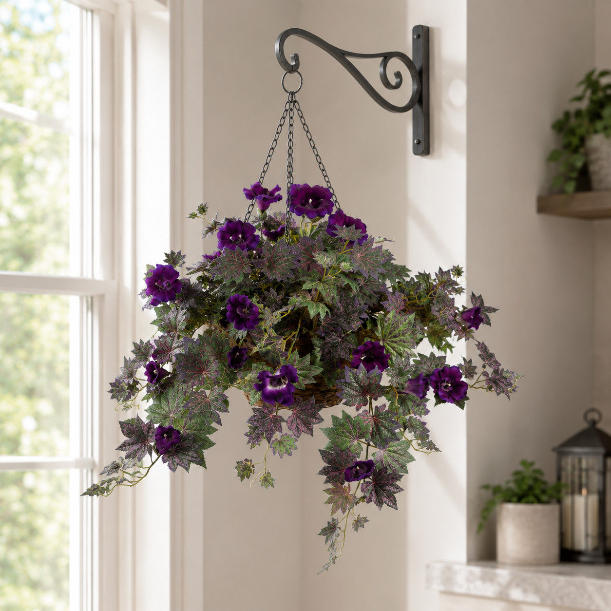 24″ Morning Glory Hanging Basket