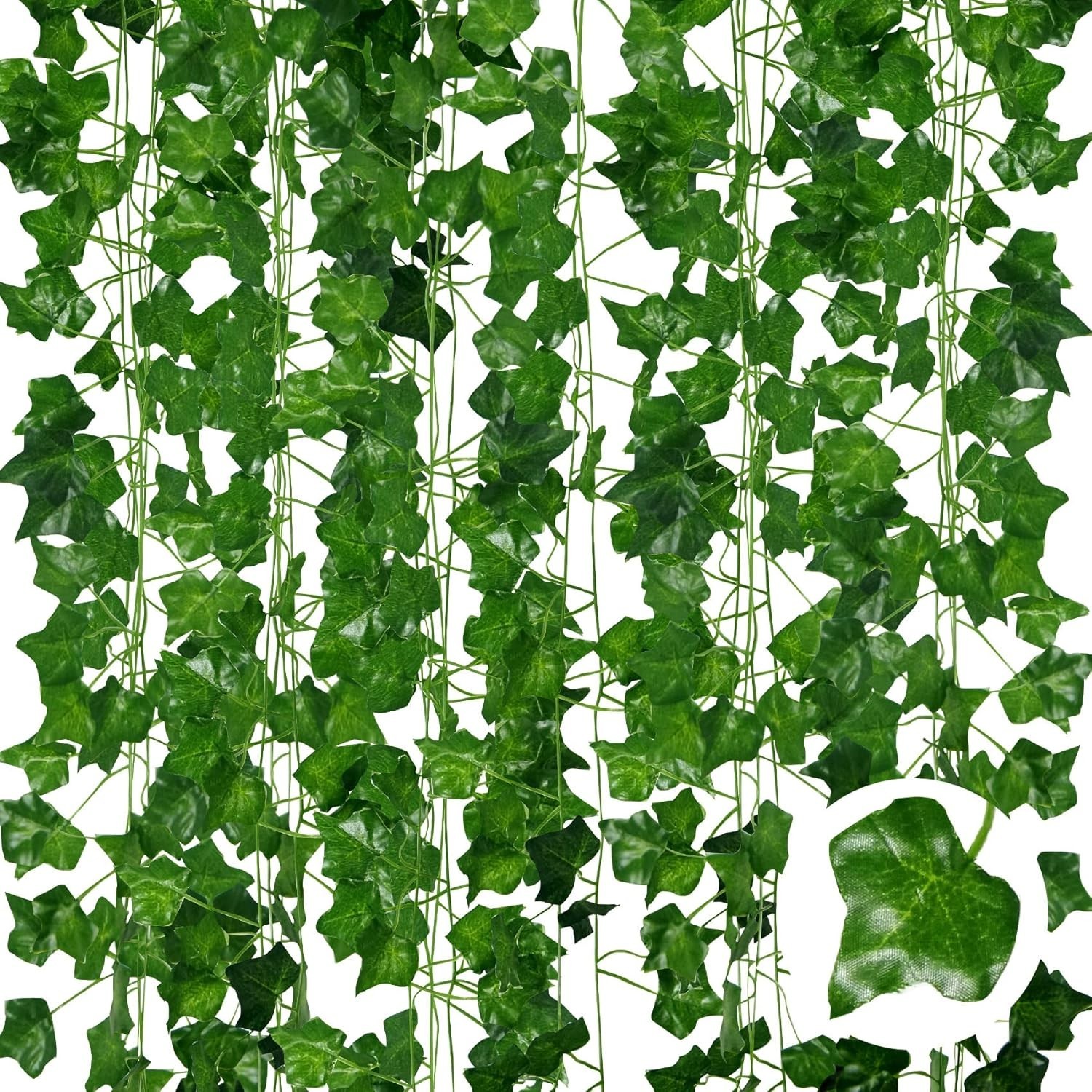 Artificial Ivy Garlands – 6Pack x 83 Inch Length – Realistic Fake Vines for R…